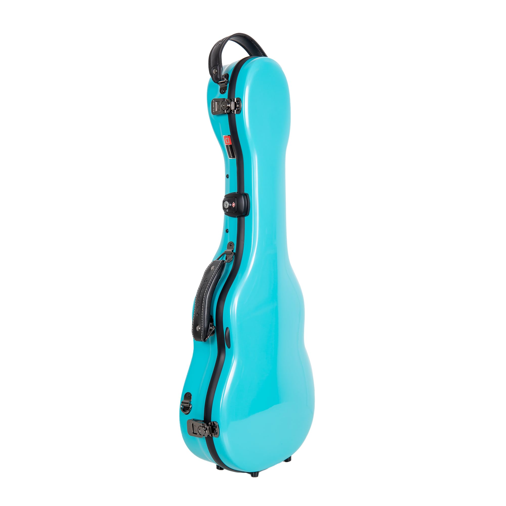 Crossrock Baritone Ukulele Case, Fits Up to 31 Inches | 100% Fiberglass Hardshell with Brand Latches, TSA Lock, Accessory Compar