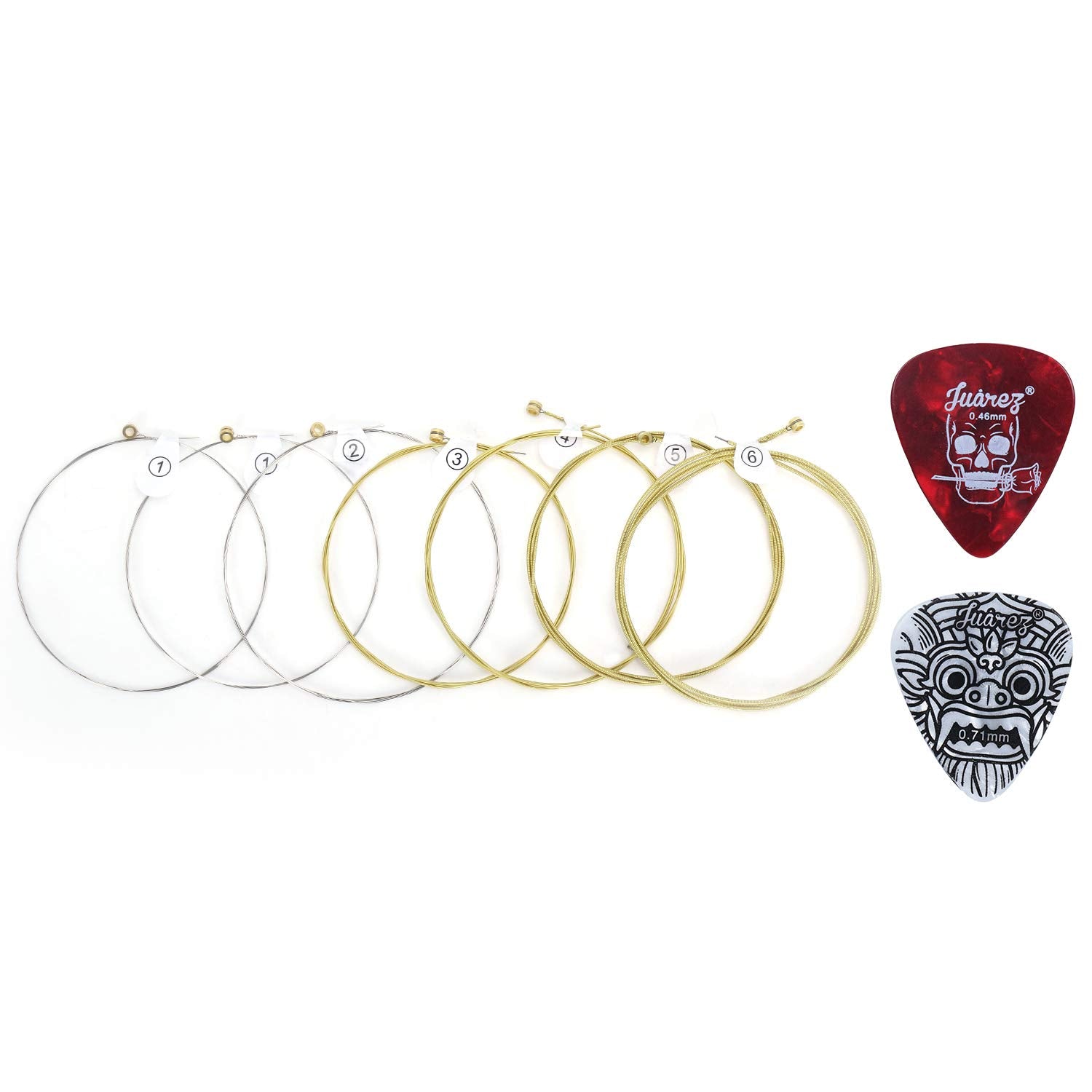JUAREZ Wood Acoustic Guitar 6 String & 2 Pick Set Jagsp300