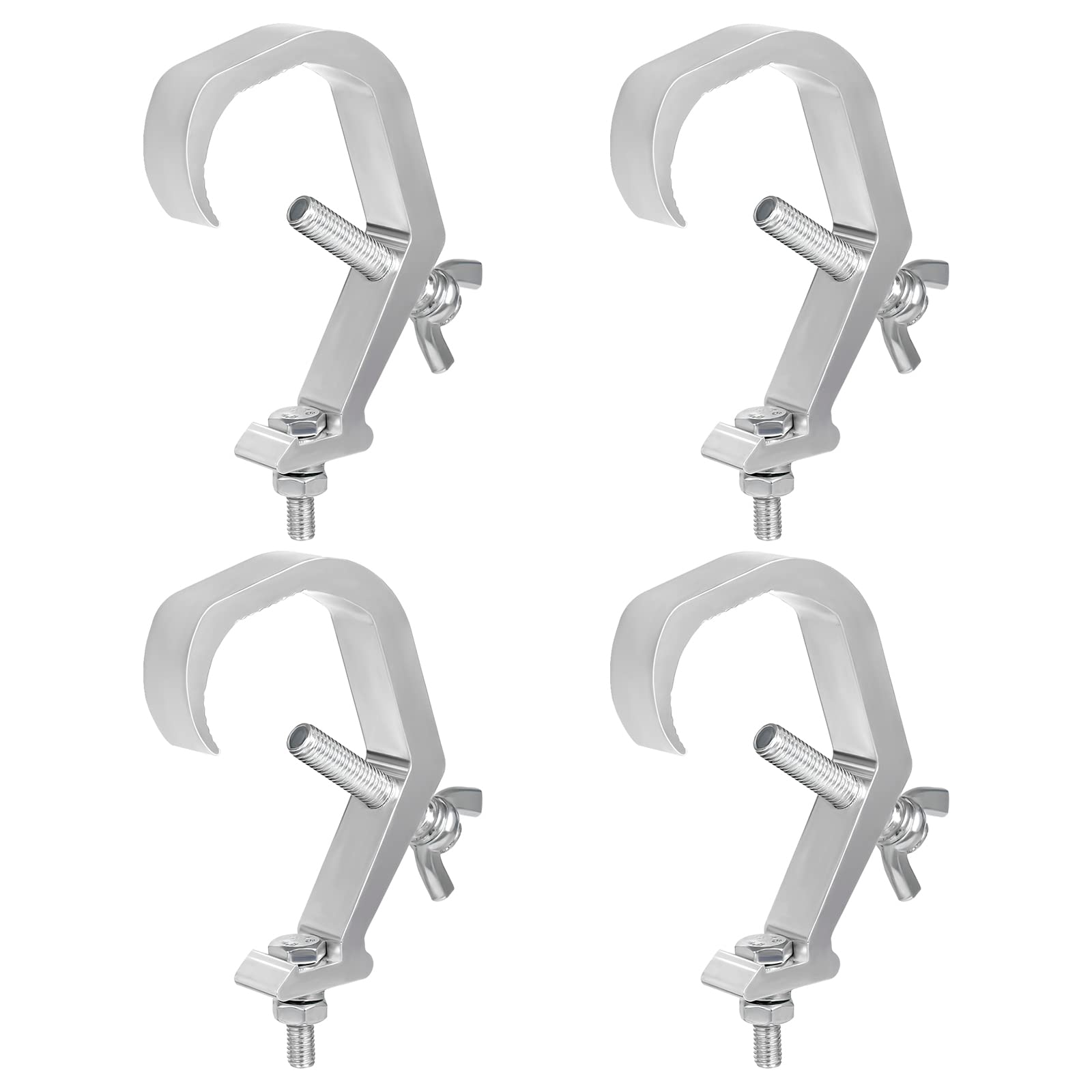 4Pcs Stage Light Clamp Hooks Metal Truss C-Clamp Mounting For Heavy Duty Stage Light Floodlight Dj Par Light Spotlight Led Movin