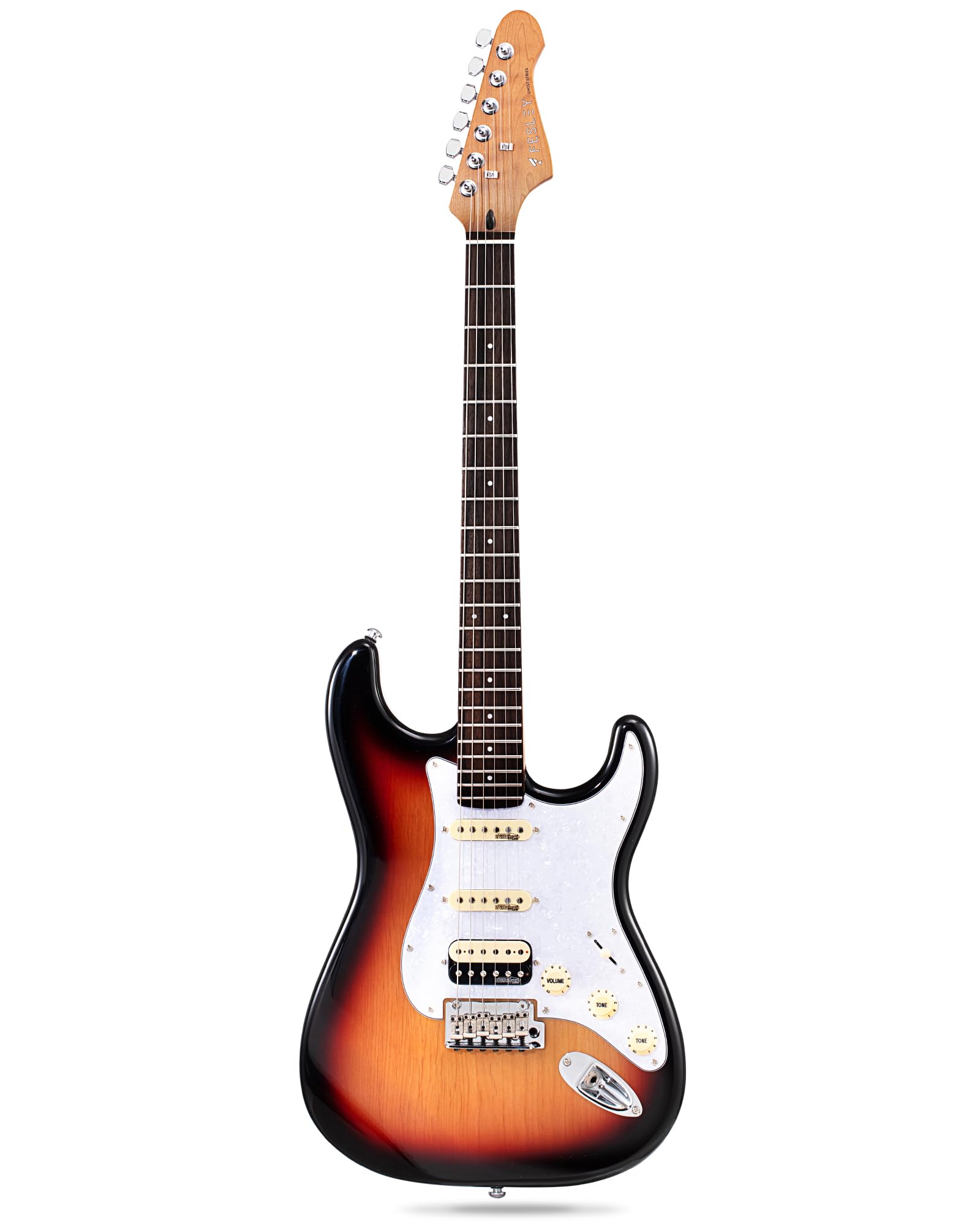 Fesley 39'' Electric Guitar:Solid Body Electric Guitars For Intermediate &Pro Players With Wilkinson Pickups,Grover Tuners,6 Str