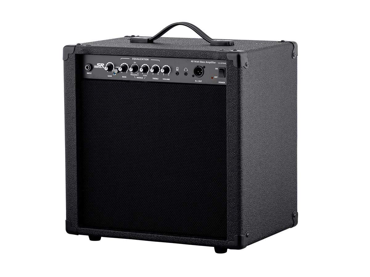 Monoprice 40W 10in Bass Combo Amp - With Built-in Compressor and XLR DI Output - Stage Right Series