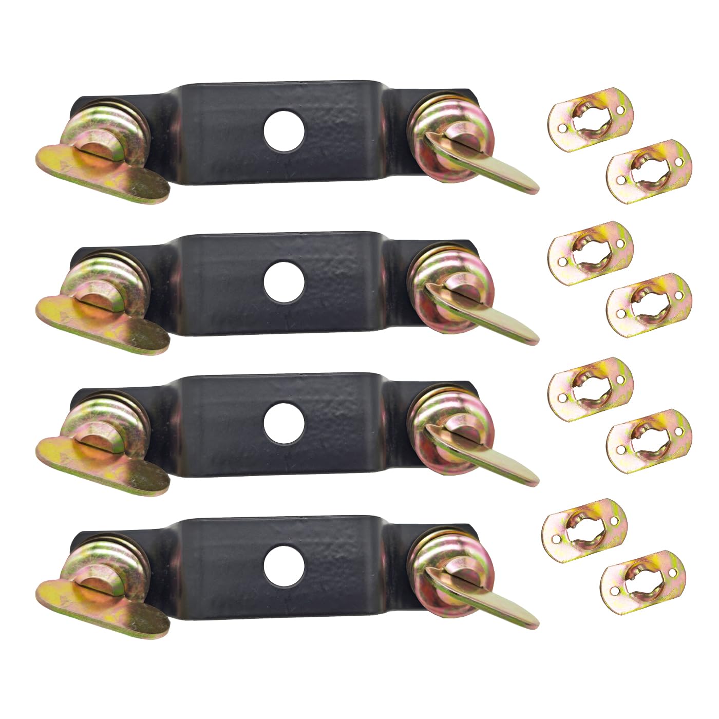 LBKYJ 4 Pack Moving Head Light Bridge Connector Truss Clamp Stage Light Clamps, Bracket Connector Spacing 11.5cm, Quick Lock, 12