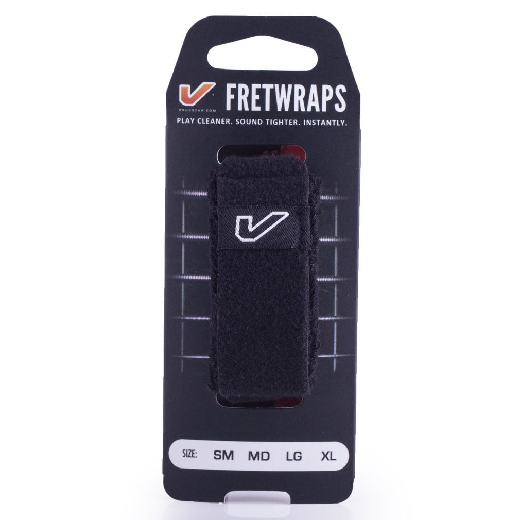 Gruv Gear Fretwraps String Muter 1-Pack (Black, Extra Large) (Fw-1Pk-Xl)