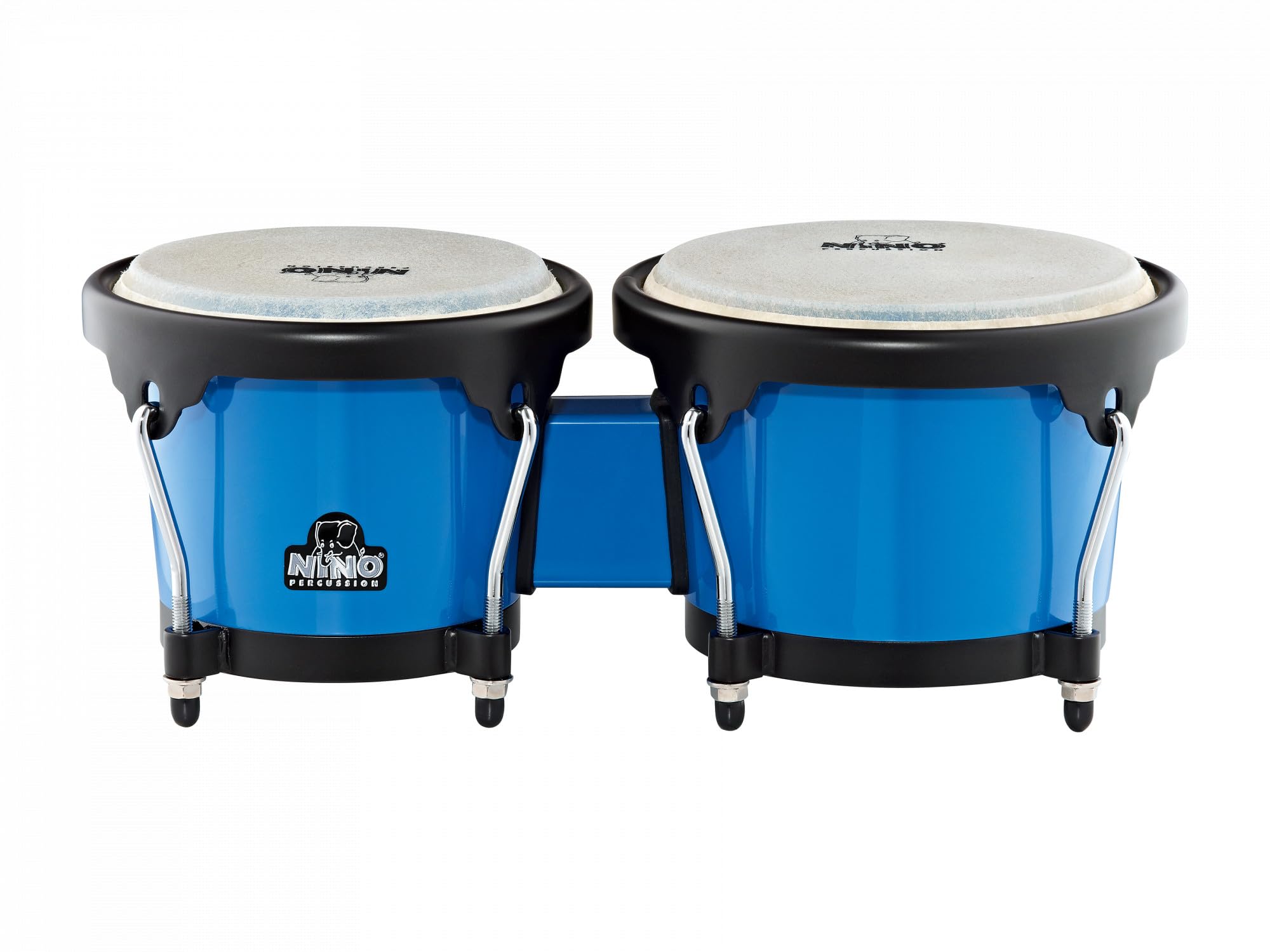 Nino Abs Bongos Plus 6 1/2-Inch & 7 1/2-Inch Blue Shell/ Black Hardware