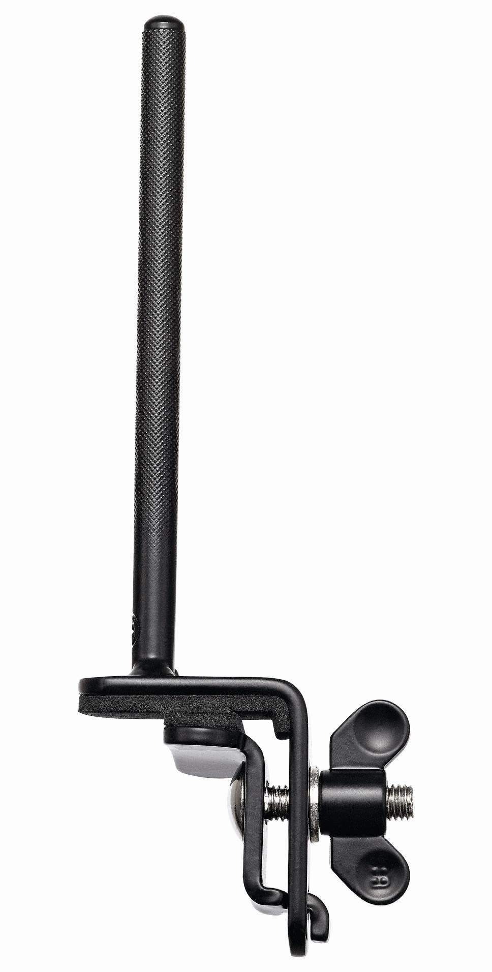 Meinl Percussion MC-STBD Standard Bass Drum Cowbell Mounting Bracket with 6 Steel Arm and Padded Foam Clamp, Black Powder Coated