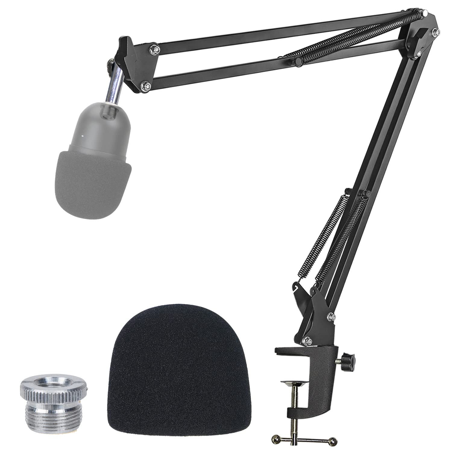 Razer Seiren Mini Boom Arm with Pop Filter - Mic Stand with Foam Cover Windscreen Compatible with Razer Seiren Mini Streaming Mi