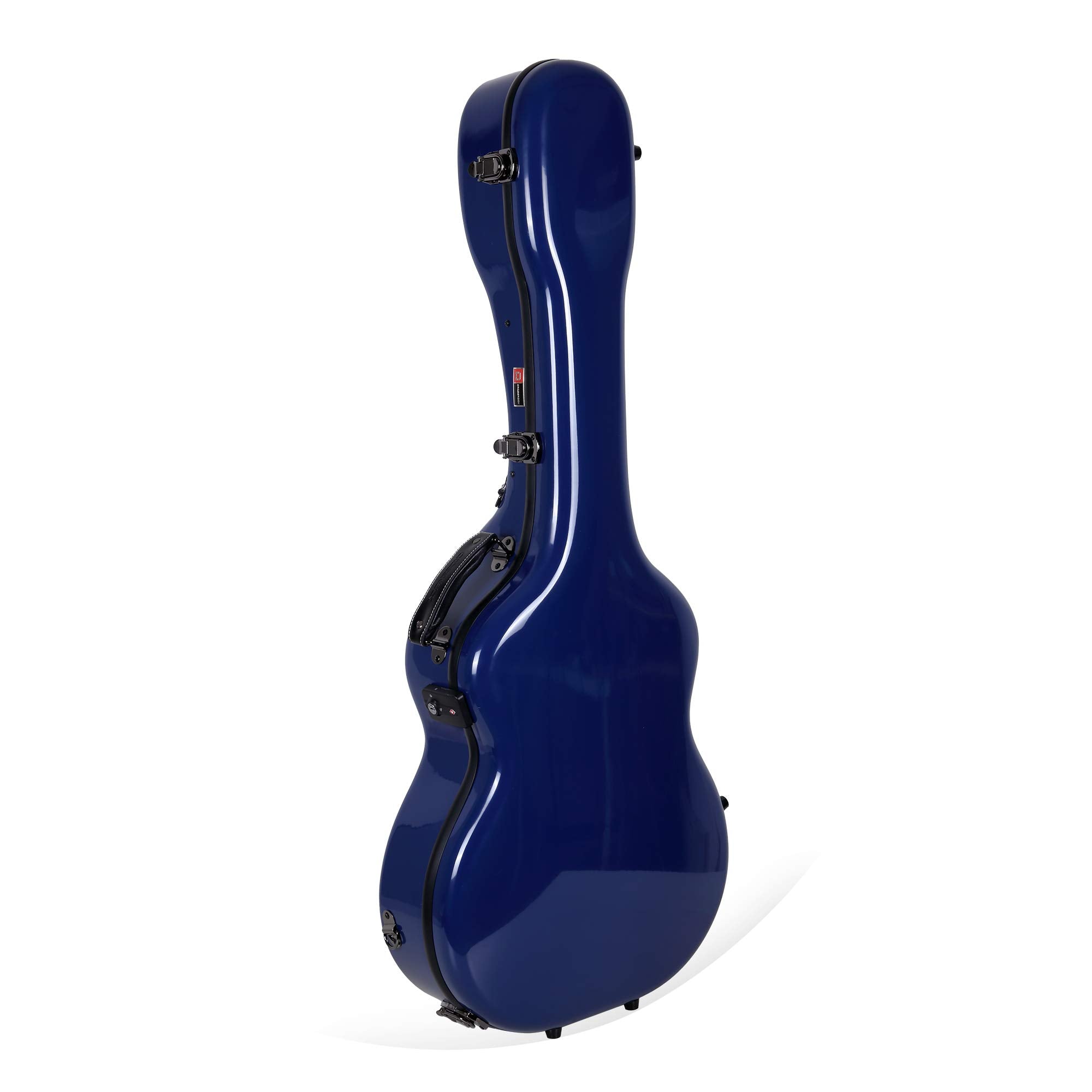 Crossrock Deluxe Fiberglass Case For Om, Martin 000 Guitars-Tsa Latch(Crf2021Omnvbl)