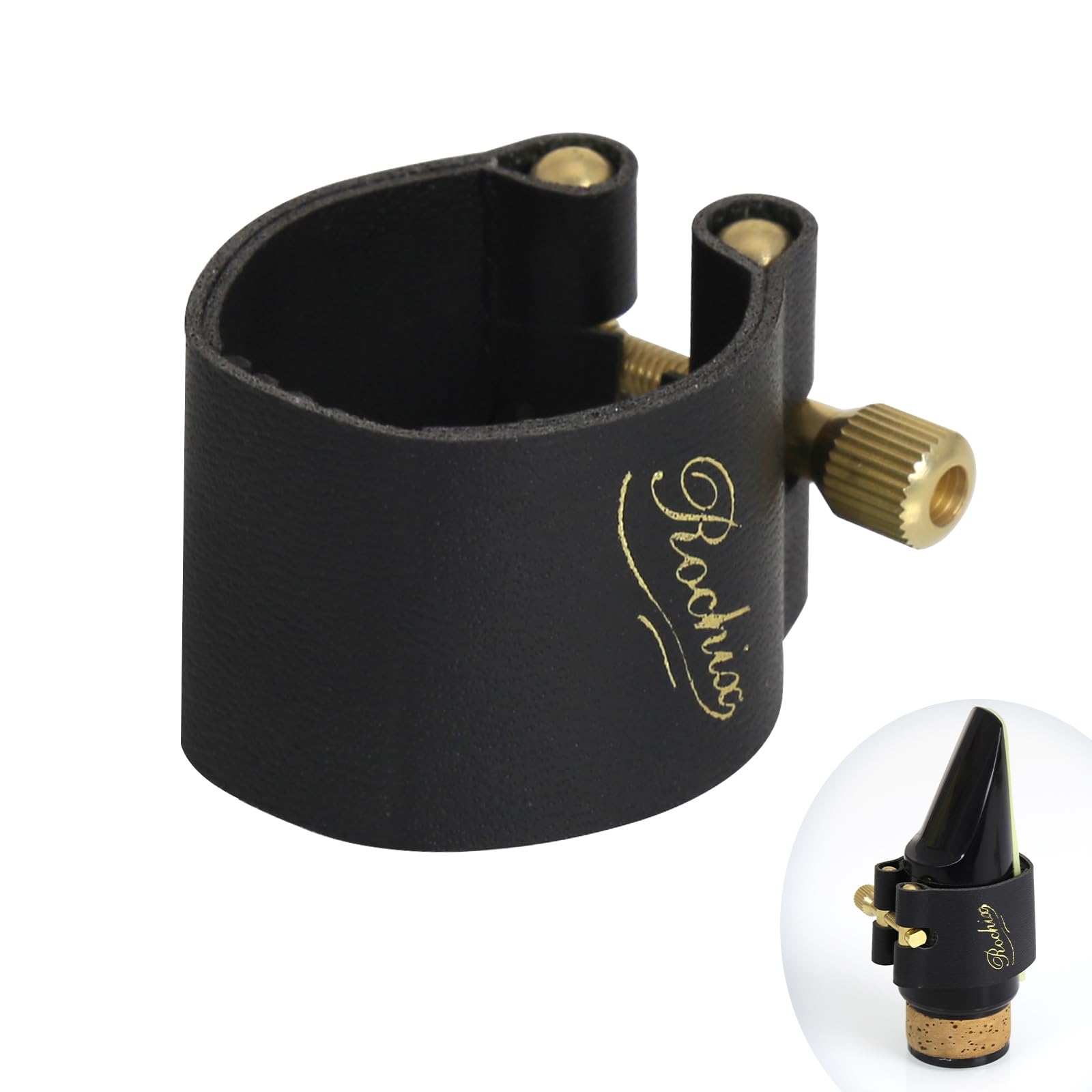Leather Ligature for Bass Clarinet Mouthpiece