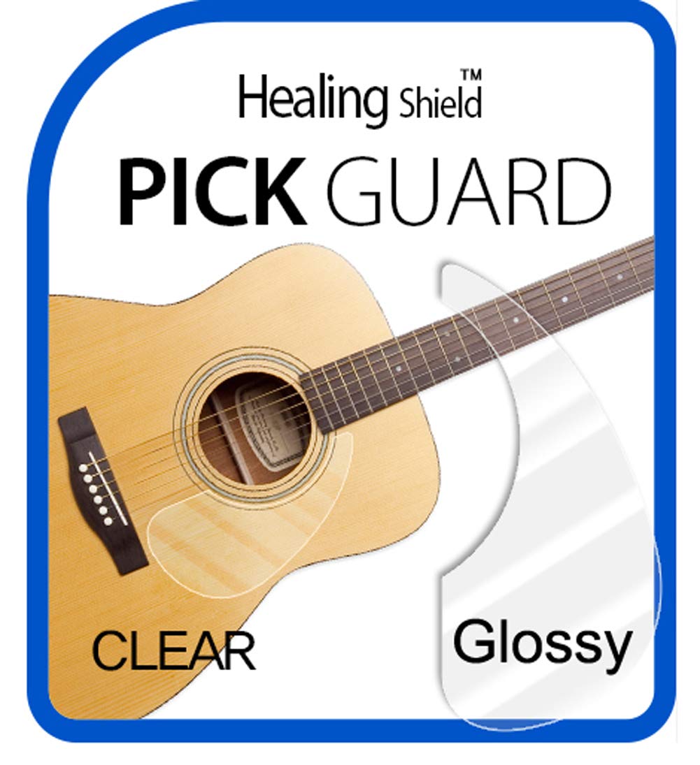 [Healingshield] Premium Acoustic Guitar Pickguard Basic Type Clear Glossy