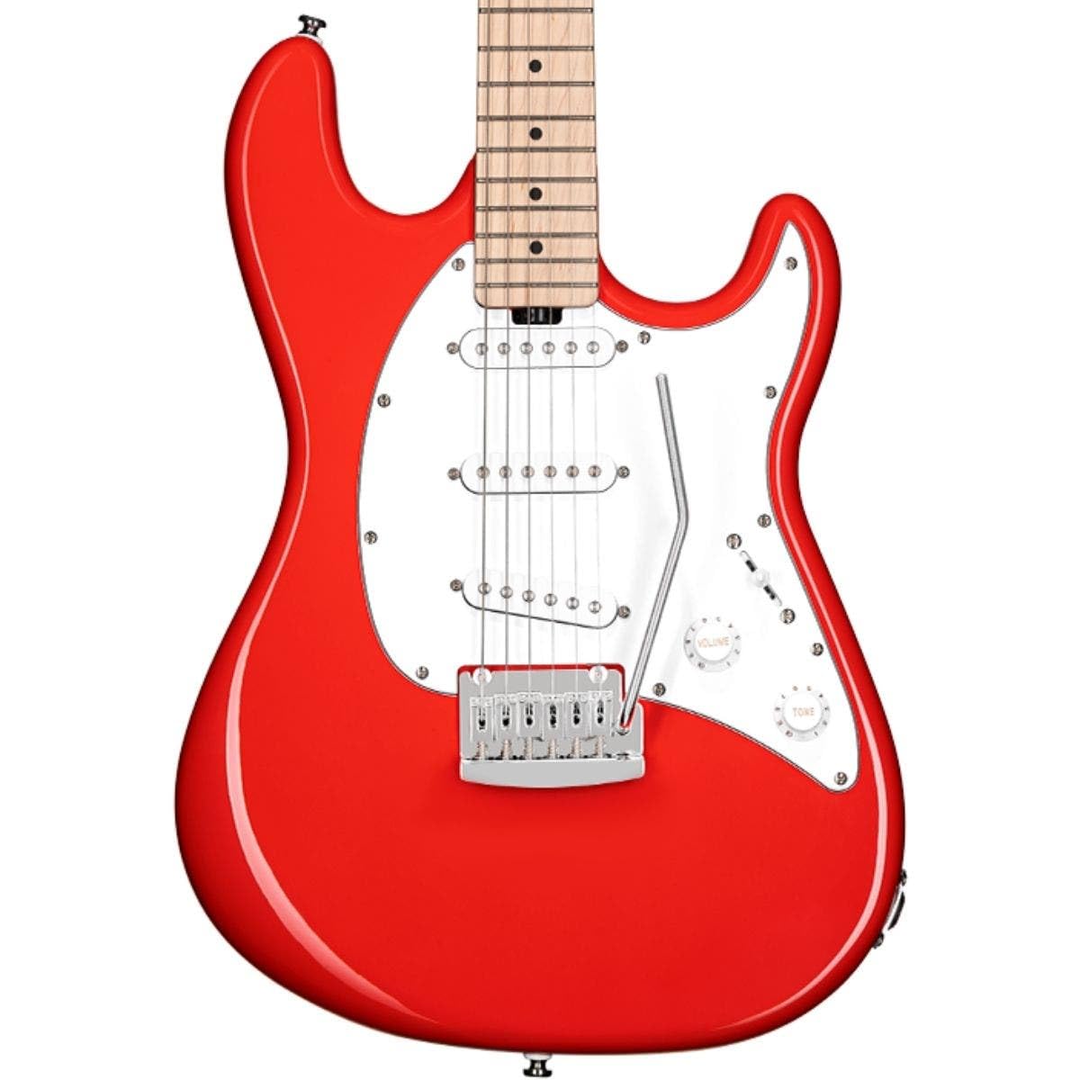 Sterling By Music Man 6 String Solid-Body Electric Guitar, Right, Cutlass Sss In Fiesta Red Ct30Sss-Frd-M1