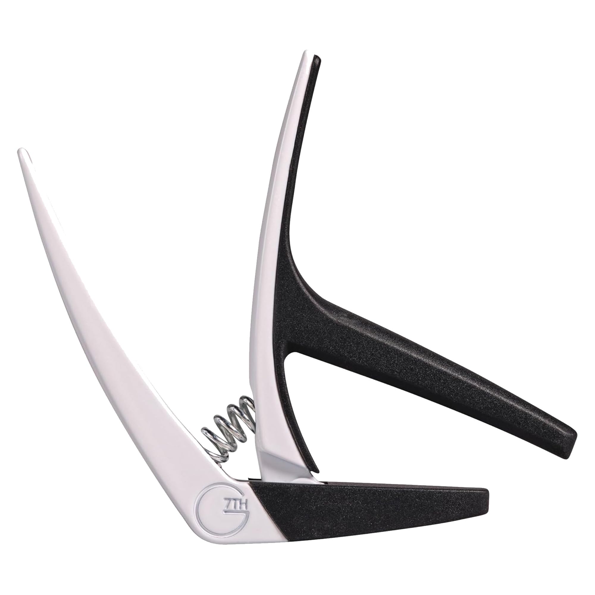 G7th Nashville 6 String White Guitar Capo - Lightweight and Low Profile with Protective Silicone Pads - The Perfect Capo for Aco