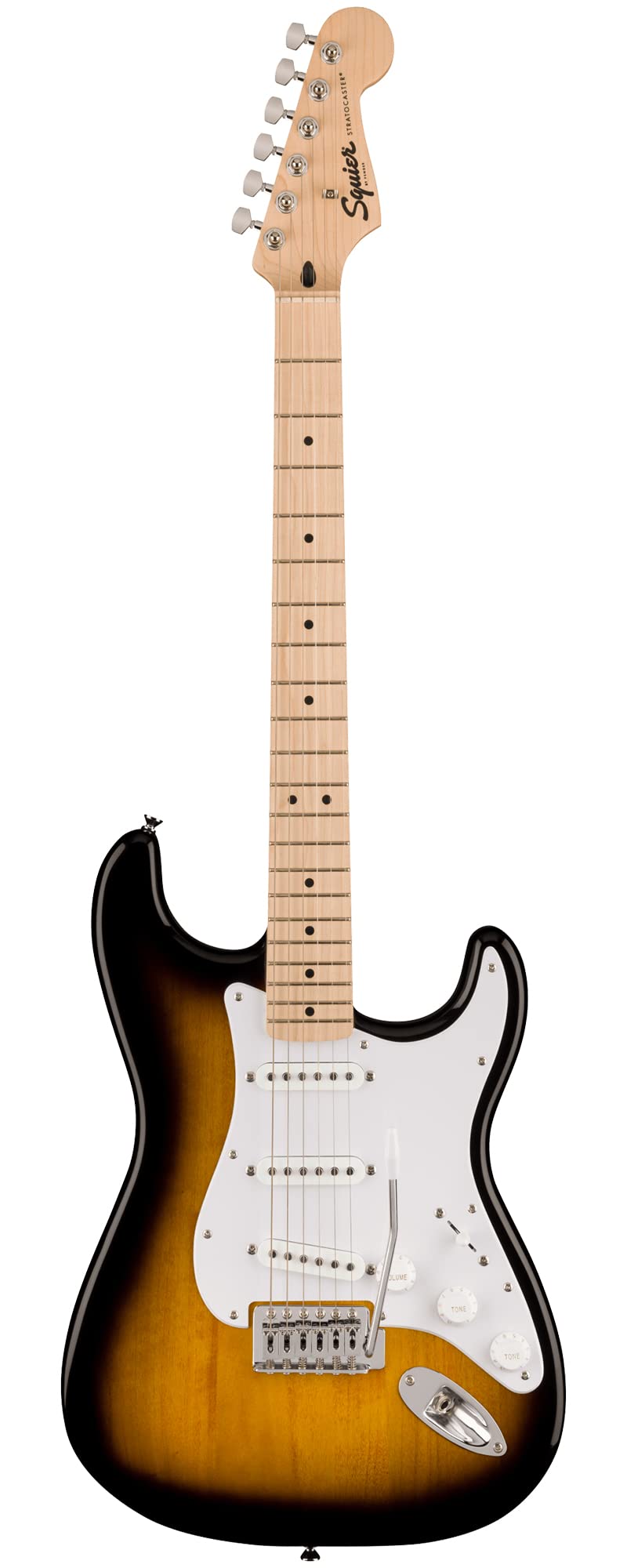 Fender Squier Sonic Stratocaster - 2-Color Sunburst Bundle with Tuner, Strap, Picks, and Austin Bazaar Guitar DVD