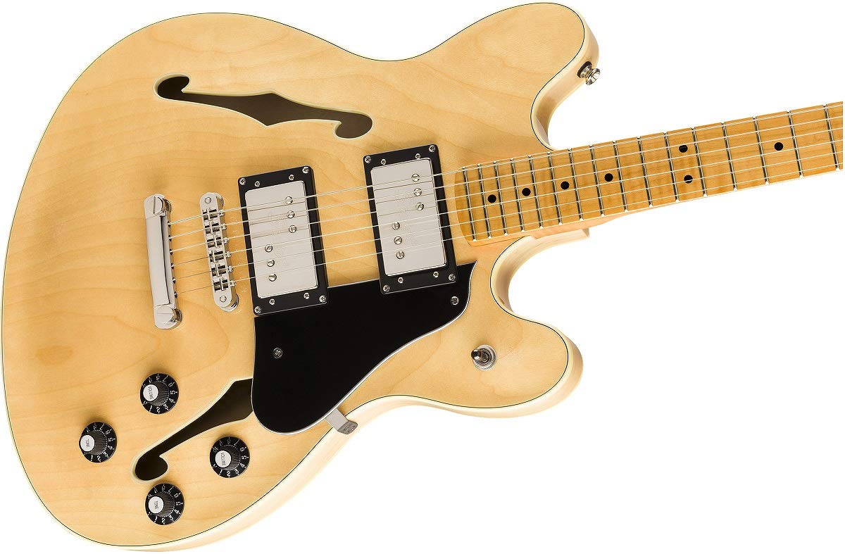 Squier Classic Vibe Starcaster Electric Guitar, with 2-Year Warranty, Natural, Maple Fingerboard
