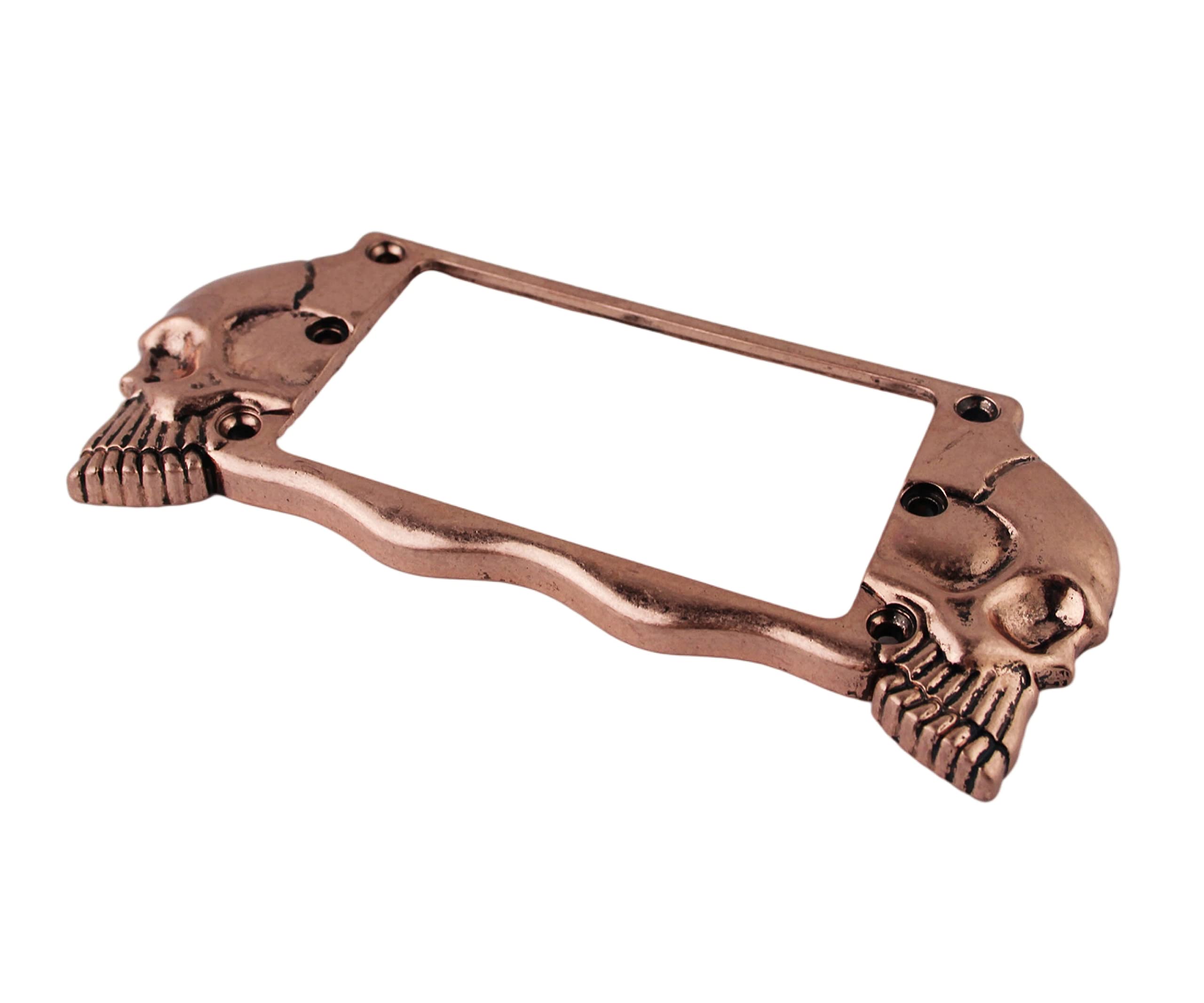 Guyker Flat Metal Humbucker Pickup Mounting Ring Set - Bridge Neck Pickups Cover Frame Replacement Part for Electric Guitar or P