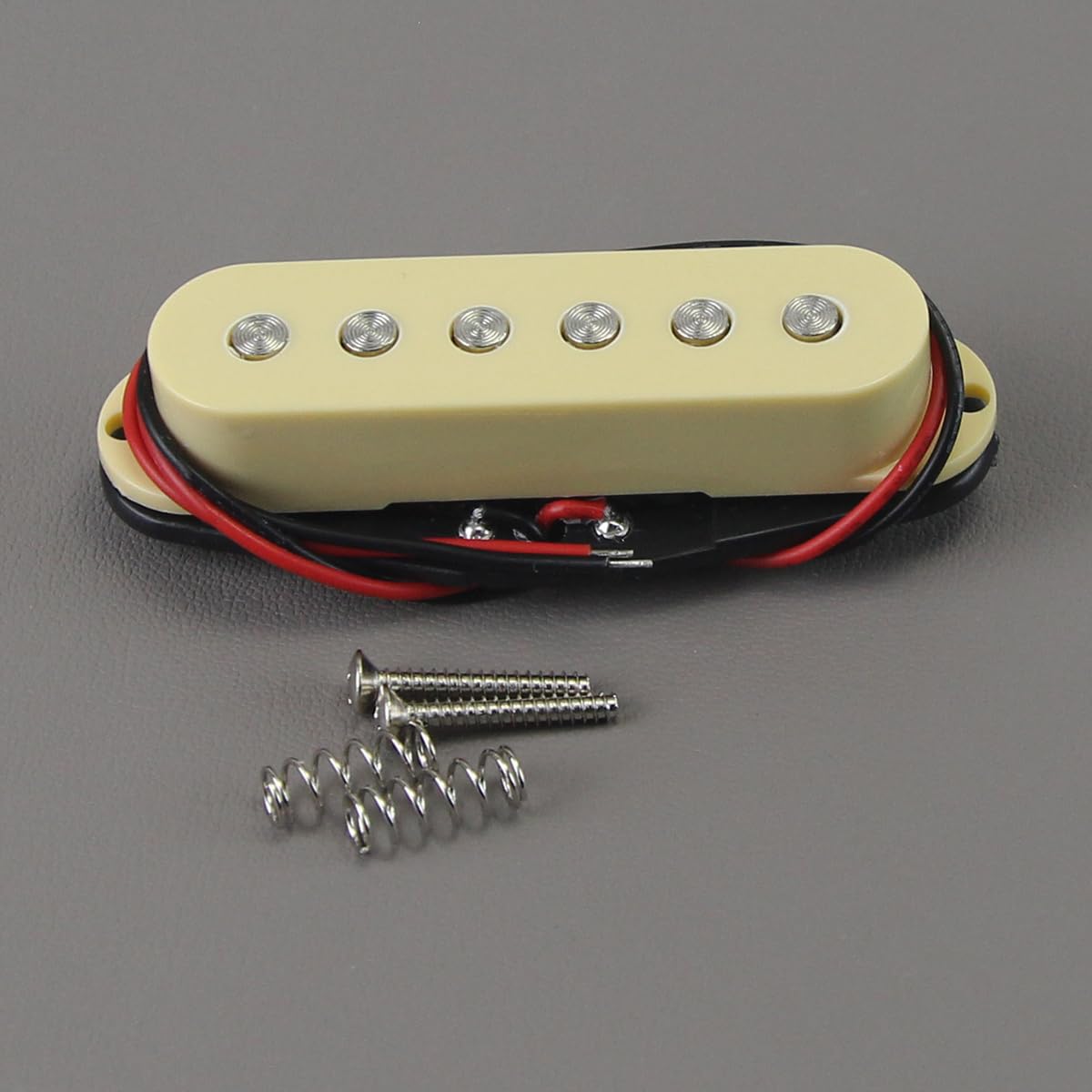 FLEOR Single Coil Pickup Ceramic Cream Neck Pickup Fit ST Style Electric Guitar