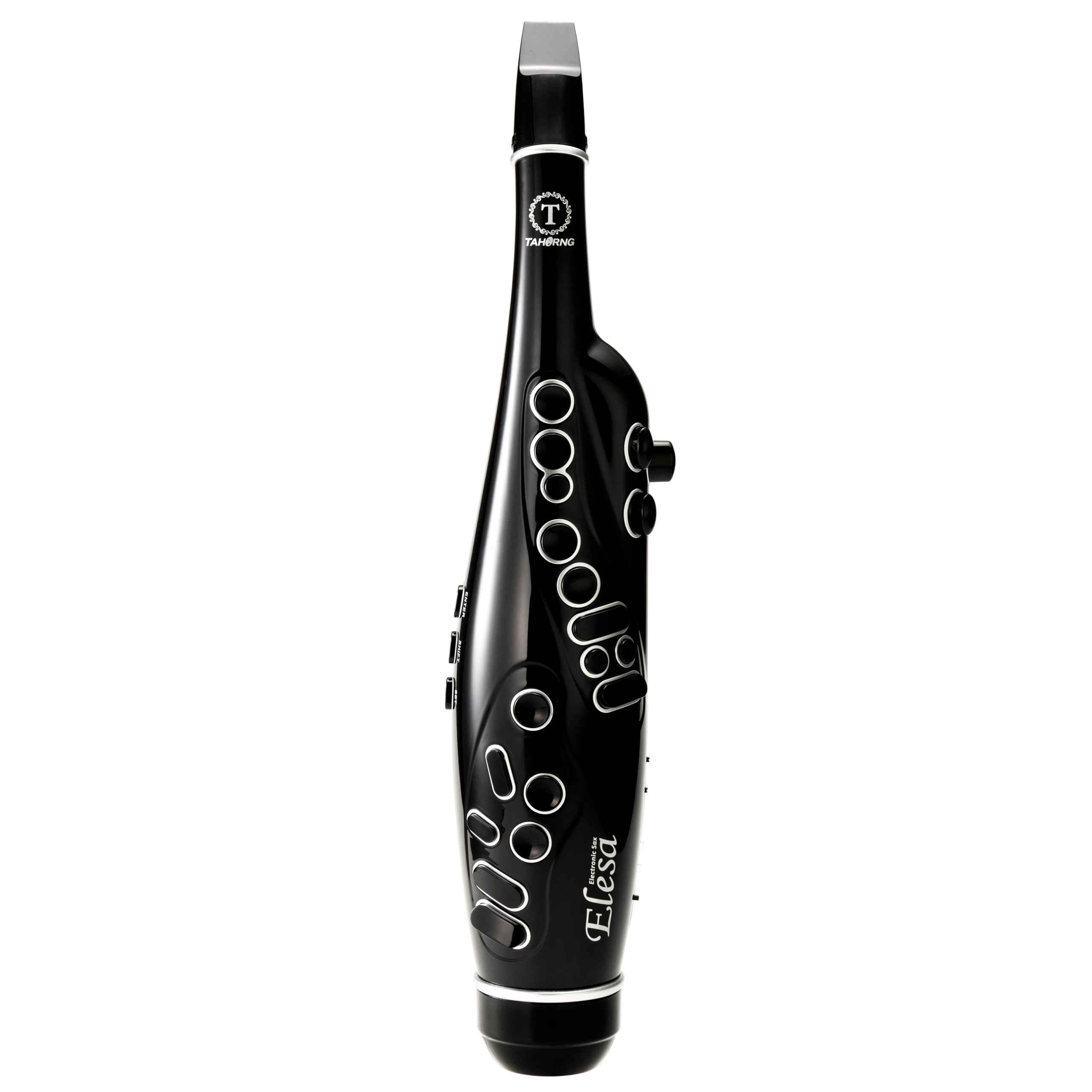 Tahorng Elesa Electronic Saxophone, Digital Wind Instrument, Bluetooth (Black)