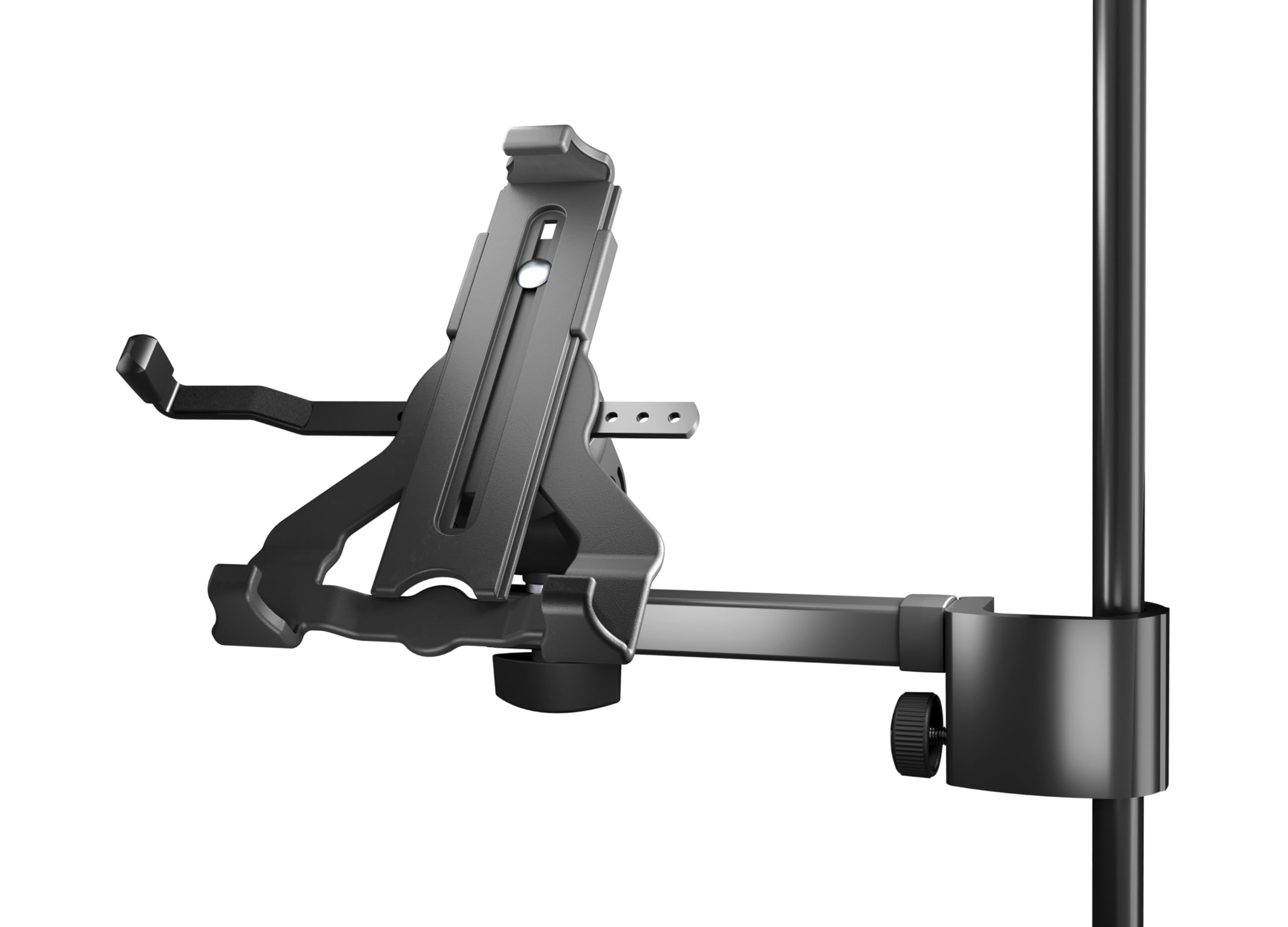 Knig & Meyer K&M 19743 Tablet PC Holder Biobased Plastic Accessory for Microphone Stands Tilting Suitable for Common Brands