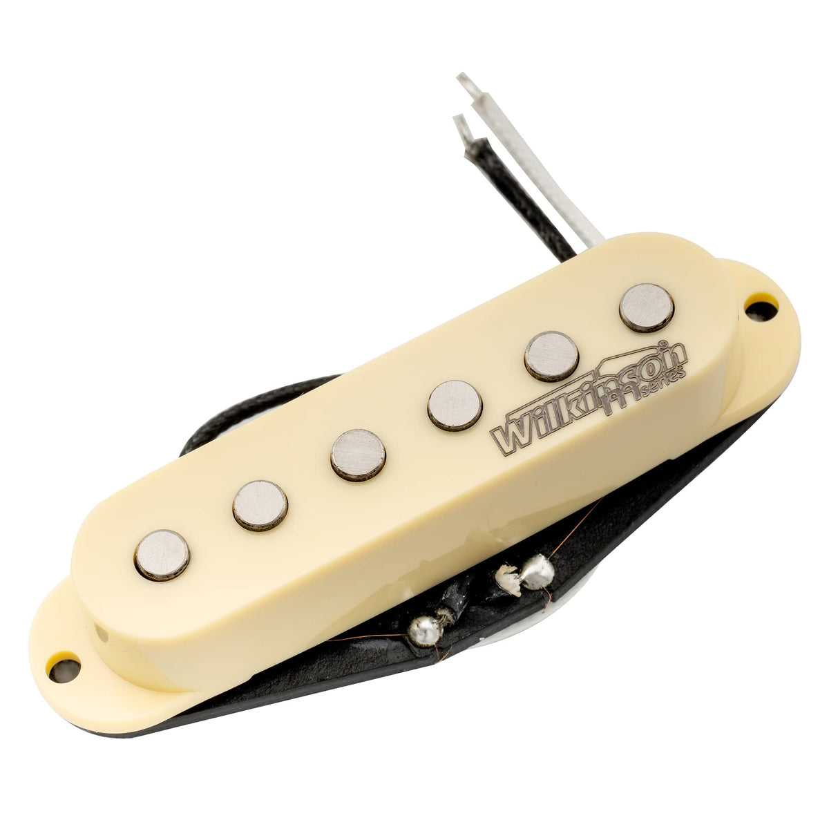 Wilkinson M Series High Output Alnico 5 Strat Single Coil Neck Pickup For Stratocaster Electric Guitar, Cream