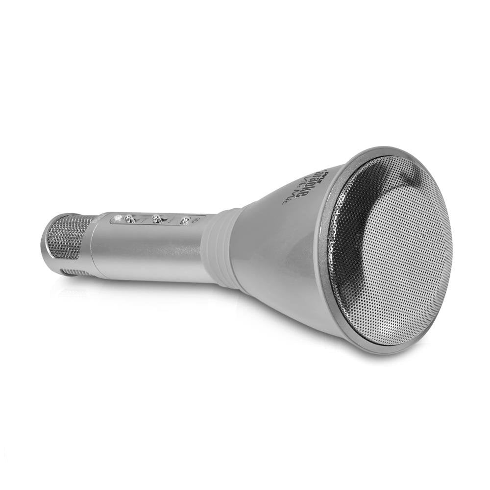 Pyle Microphone Portable Wireless Karaoke Machine , Mini Handheld Cellphone Karaoke Player Built-Iin Speaker, Karaoke Mic Machin
