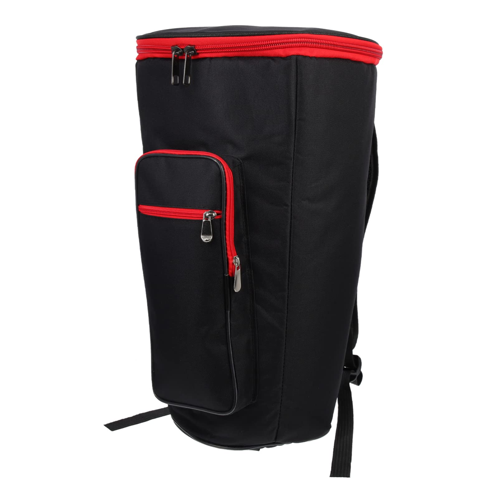 Eringogo Djembe Drum Bag 10 Inch, Black, Padded Gig Bag With Shoulder Strap, Accessories Pockets, Double Layer, Djembe Drum Carr