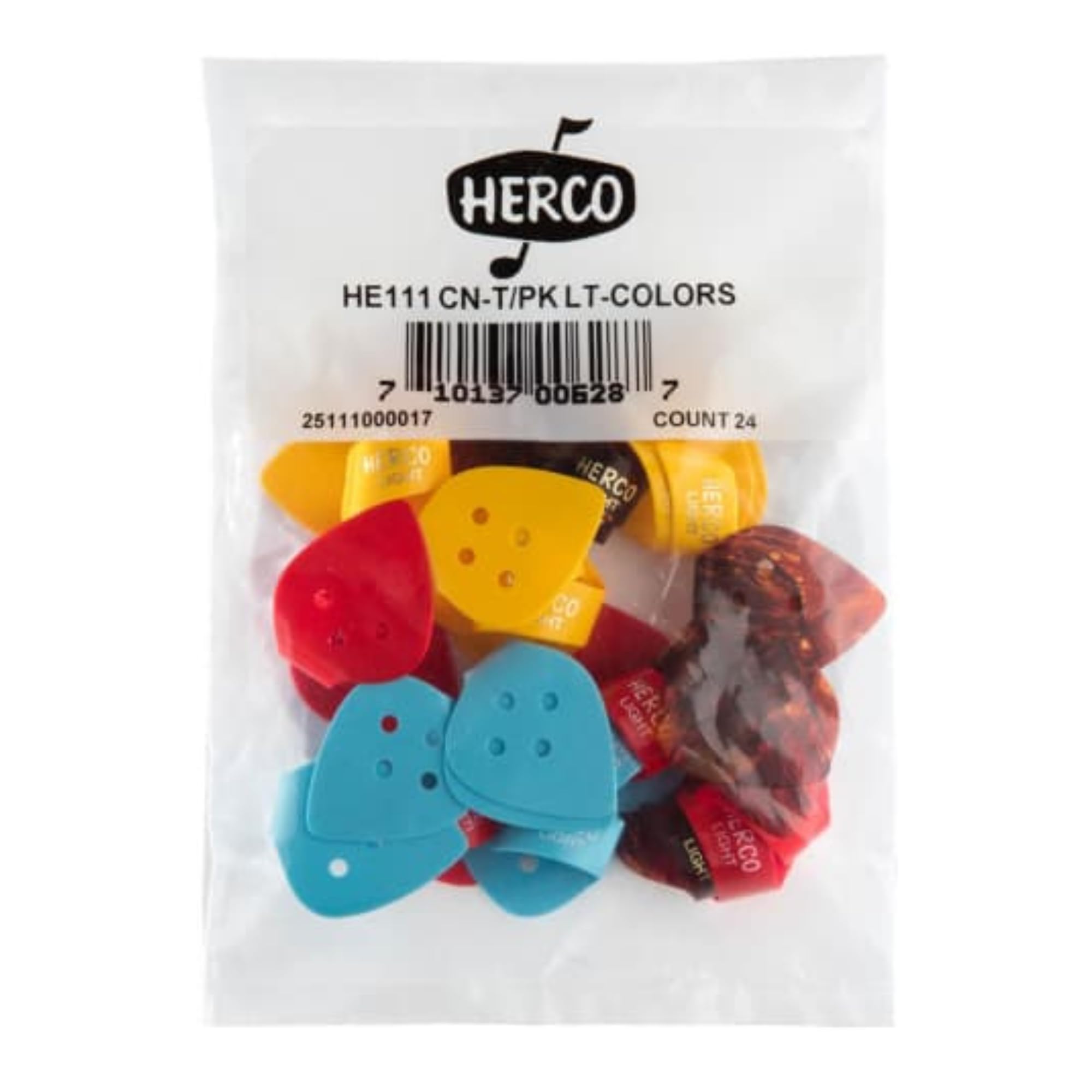 JIM DUNLOP HE111 Flat Thumbpicks, Light, 24/Bag