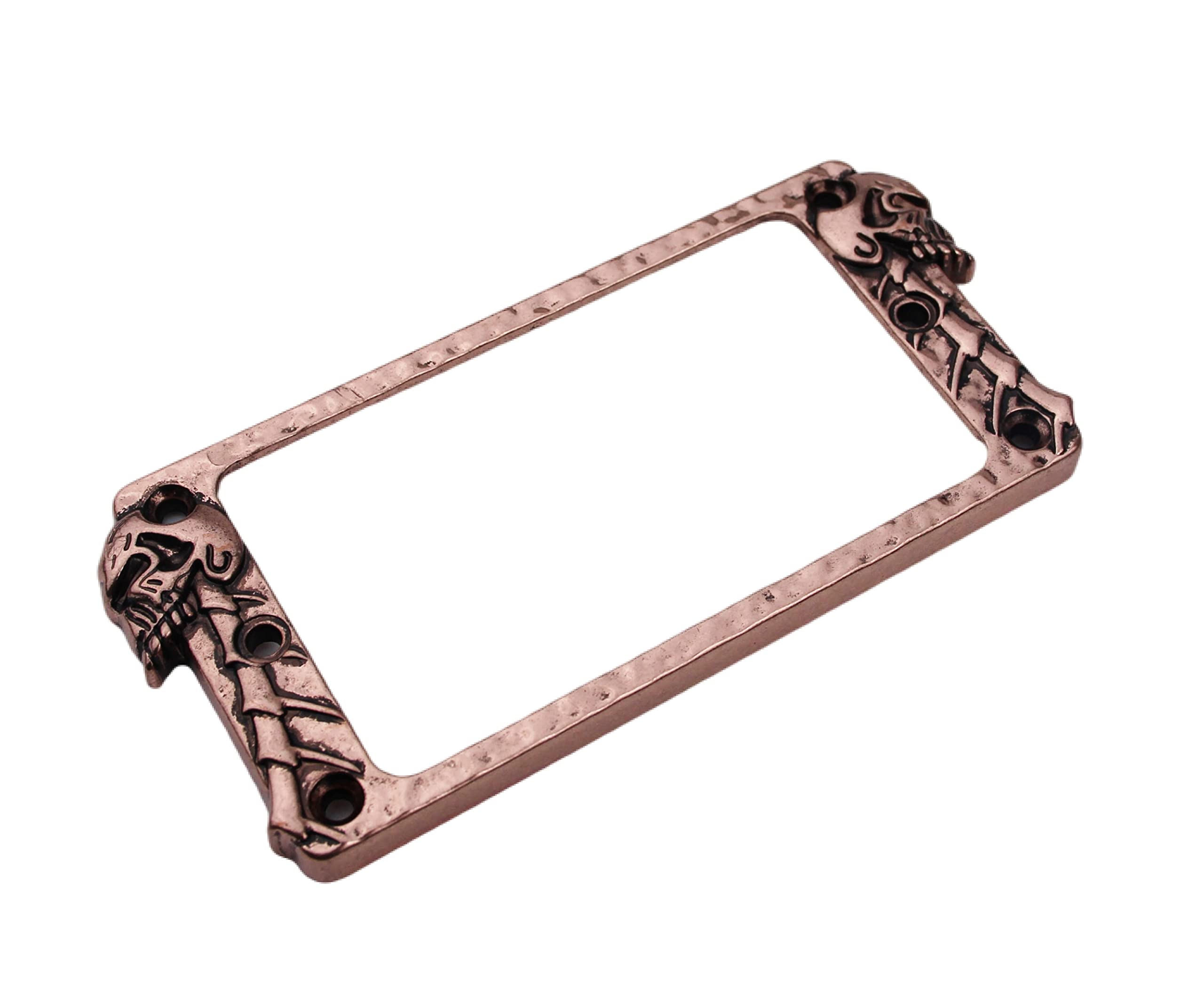 Guyker Metal Flat Humbucker Cover, Pickup Mounting Ring Set - Bridge Neck Pickups Frame Replacement Part for Electric Guitar or