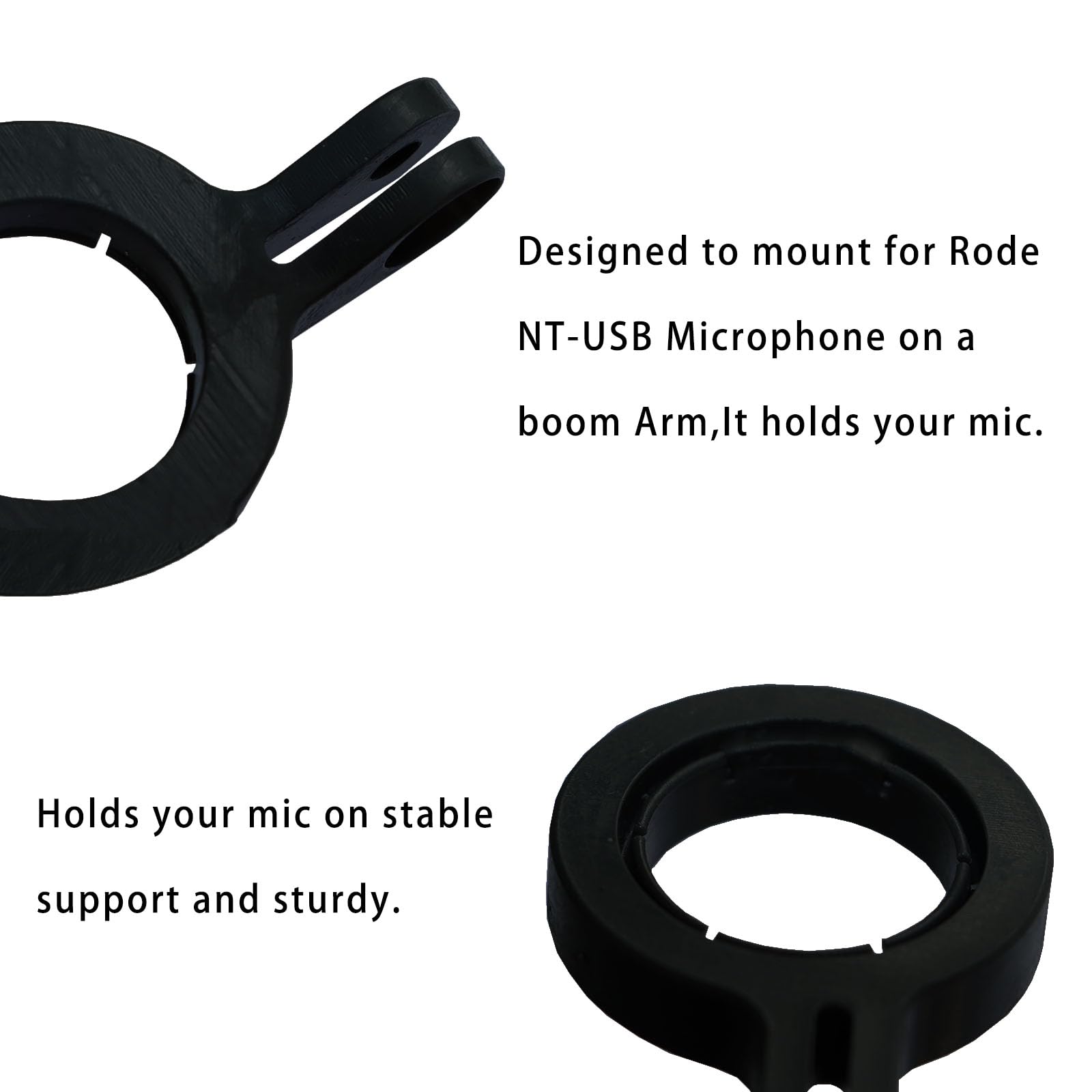PIAOLGYI Microphone Mount Adapter for Rode NT-USB, Mic Arm Adapter,Boom Arm Adapter,Accessory Compatible with Rode NT-USB