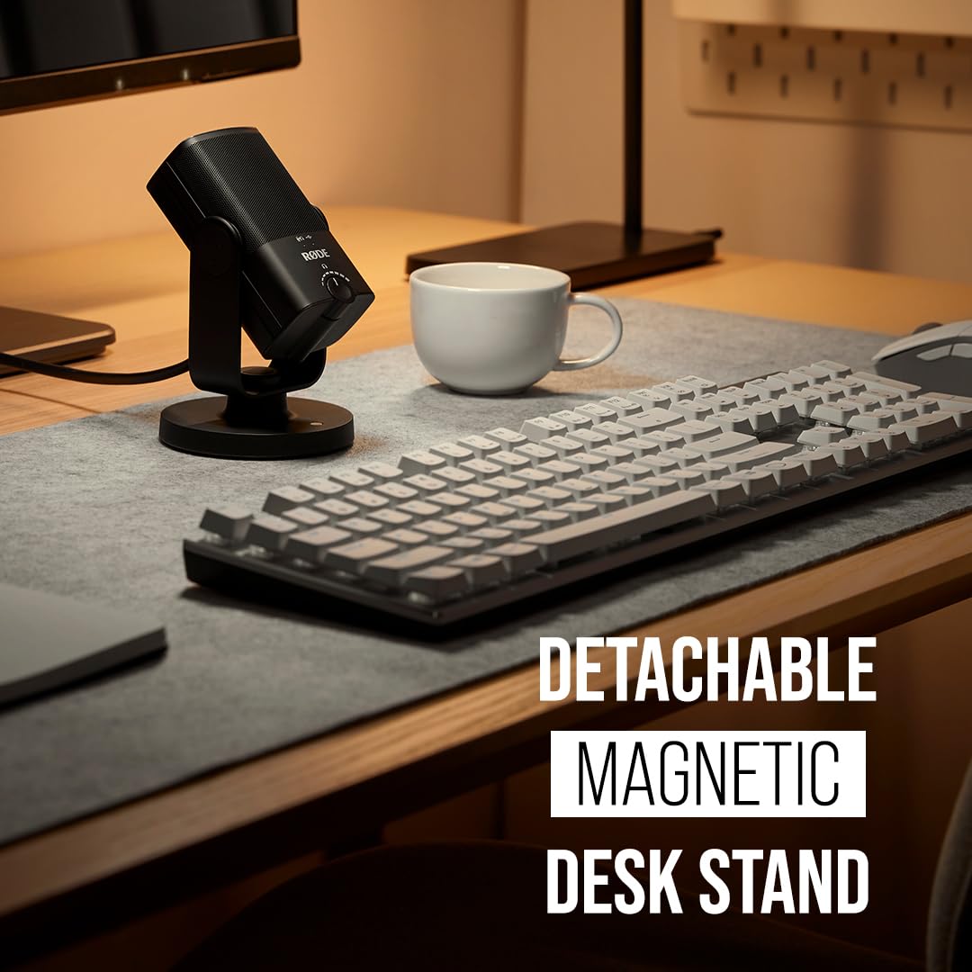 RDE NT-USB Mini Versatile Studio-quality Condenser USB Microphone with Free Software for Podcasting, Streaming, Gaming, Music Pr