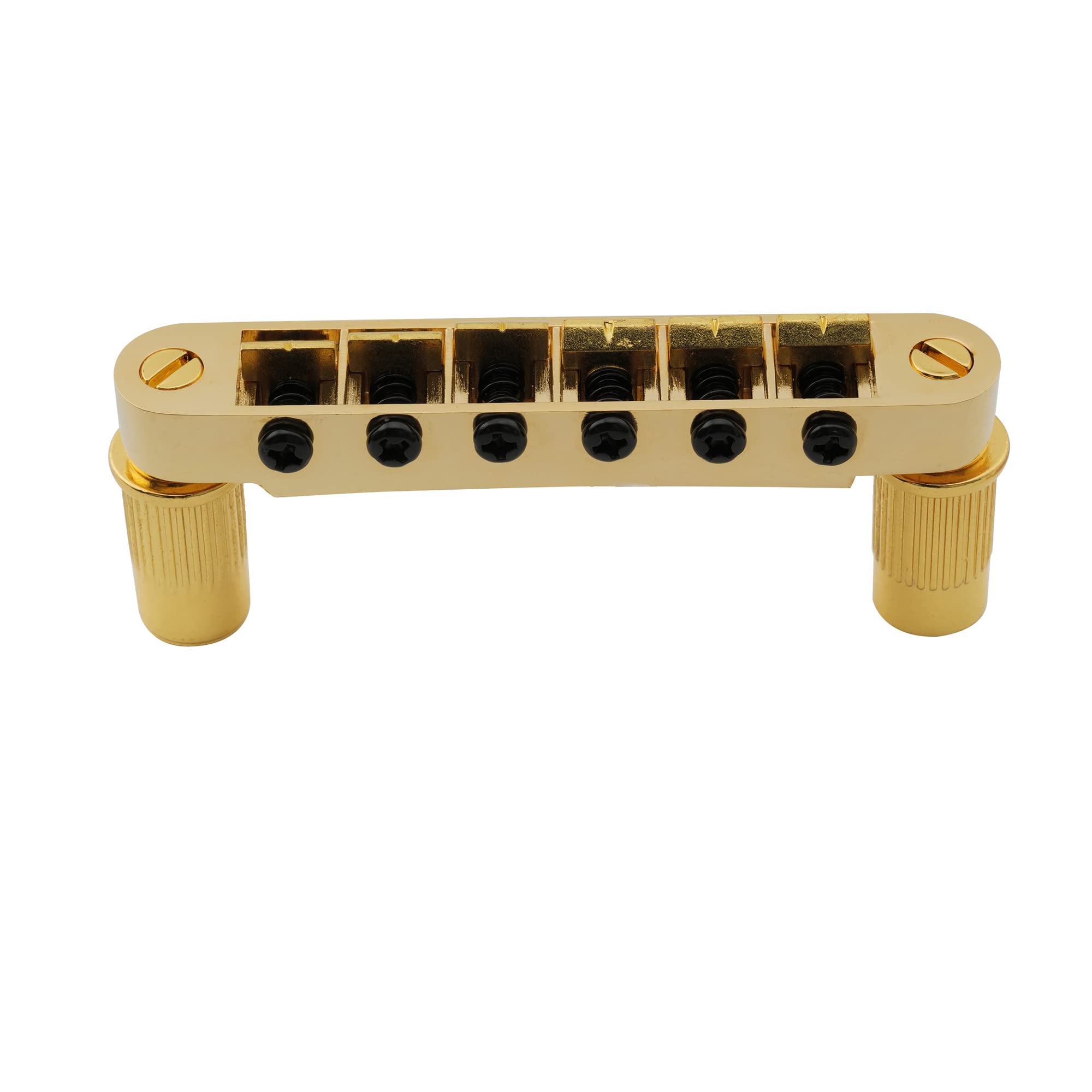 Wilkinson WOGB2 52mm (2-3/64 inch) Wide Type Tune-O-Matic Bridge for USA Epiphone Les Paul SG Style Electric Guitar, Gold