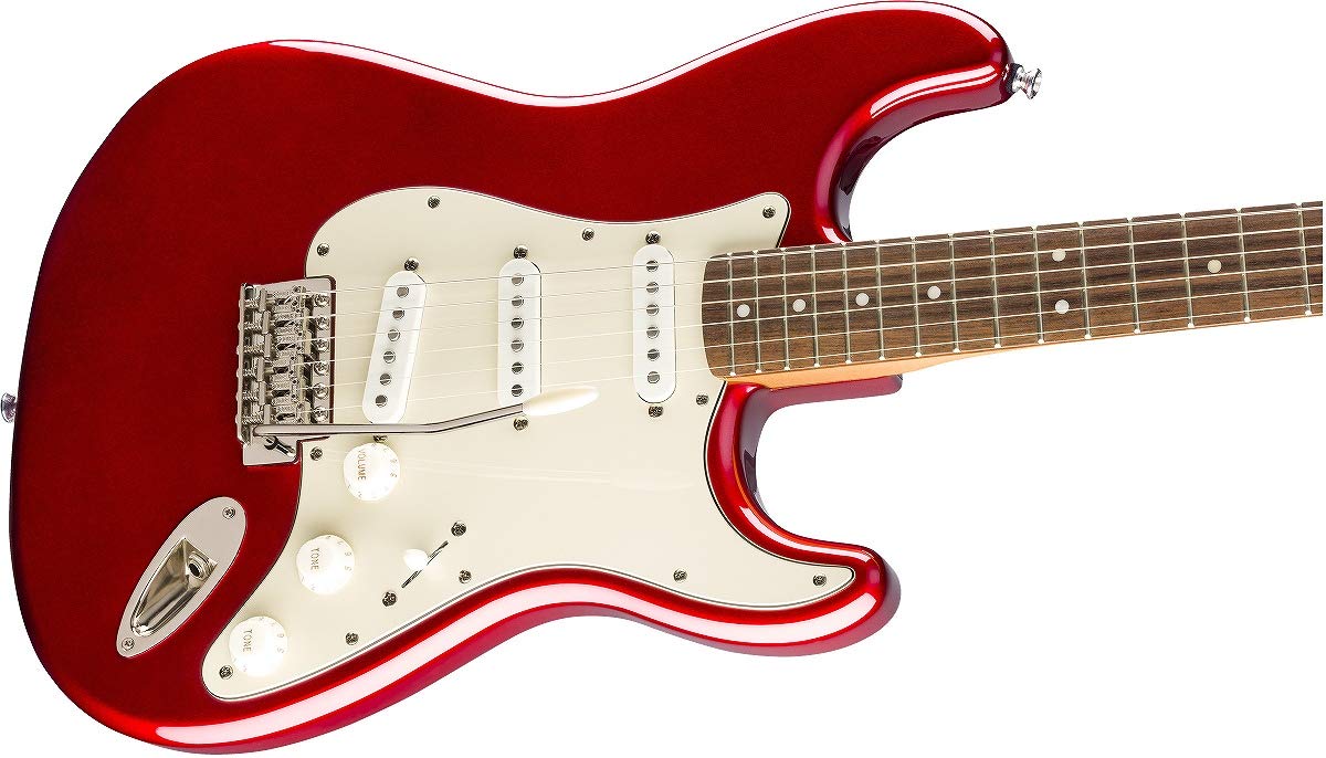 Squier Classic Vibe 60s Stratocaster Electric Guitar, with 2-Year Warranty, Candy Apple Red, Laurel Fingerboard