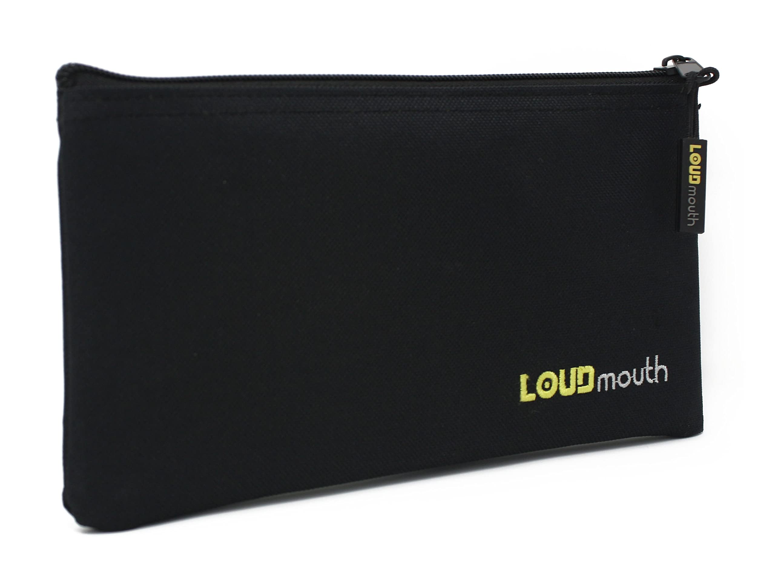 Loudmouth Zippered Pouch for Handheld Wired Microphones | Mic Bag | 9.25 x 5 (1 Pack)