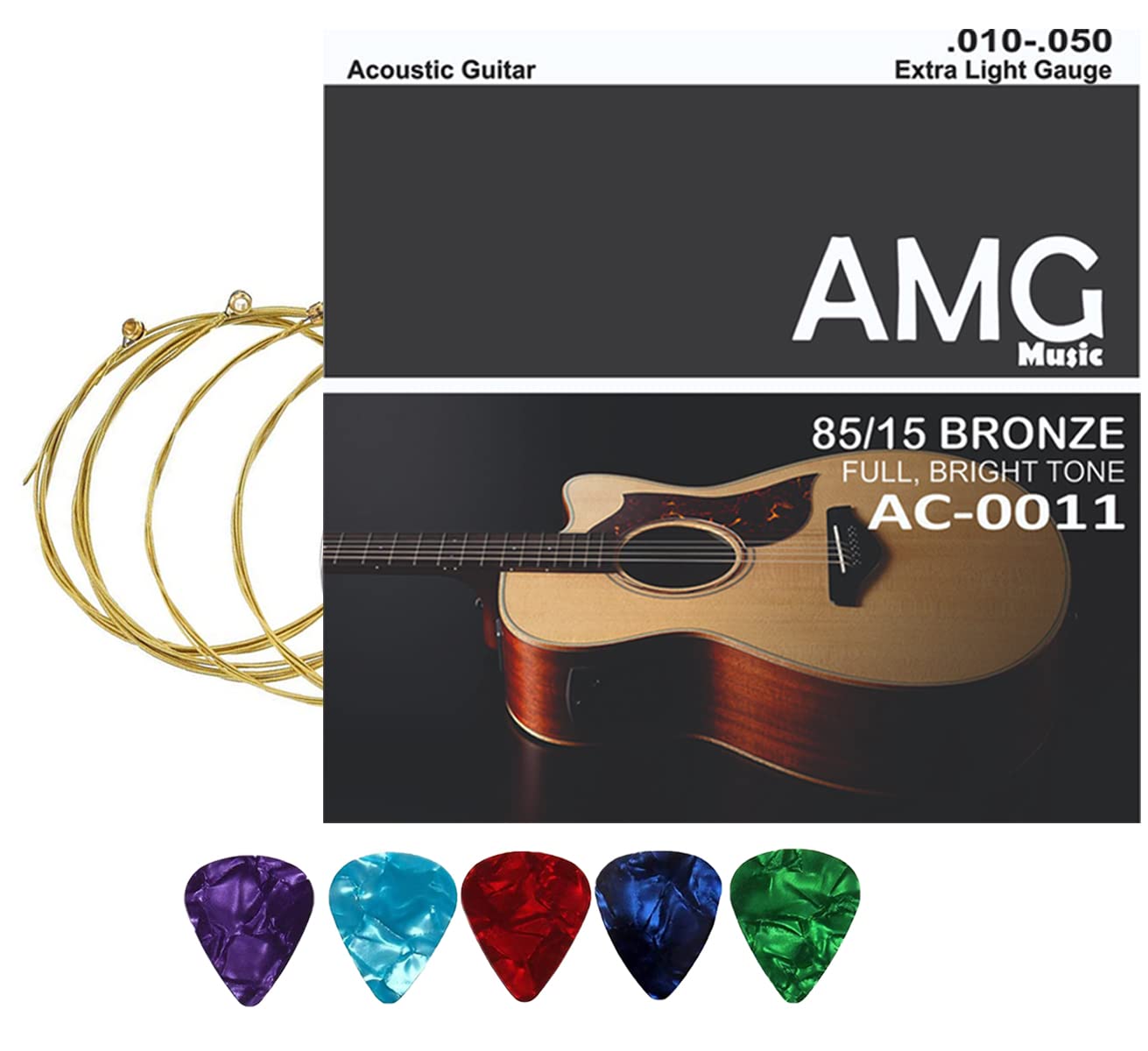 Device Of Urban Infotech Guitar String Stainless Steel Guitar Strings Set Of 6 Replacement Acoustic Guitar Strings With Guitar P