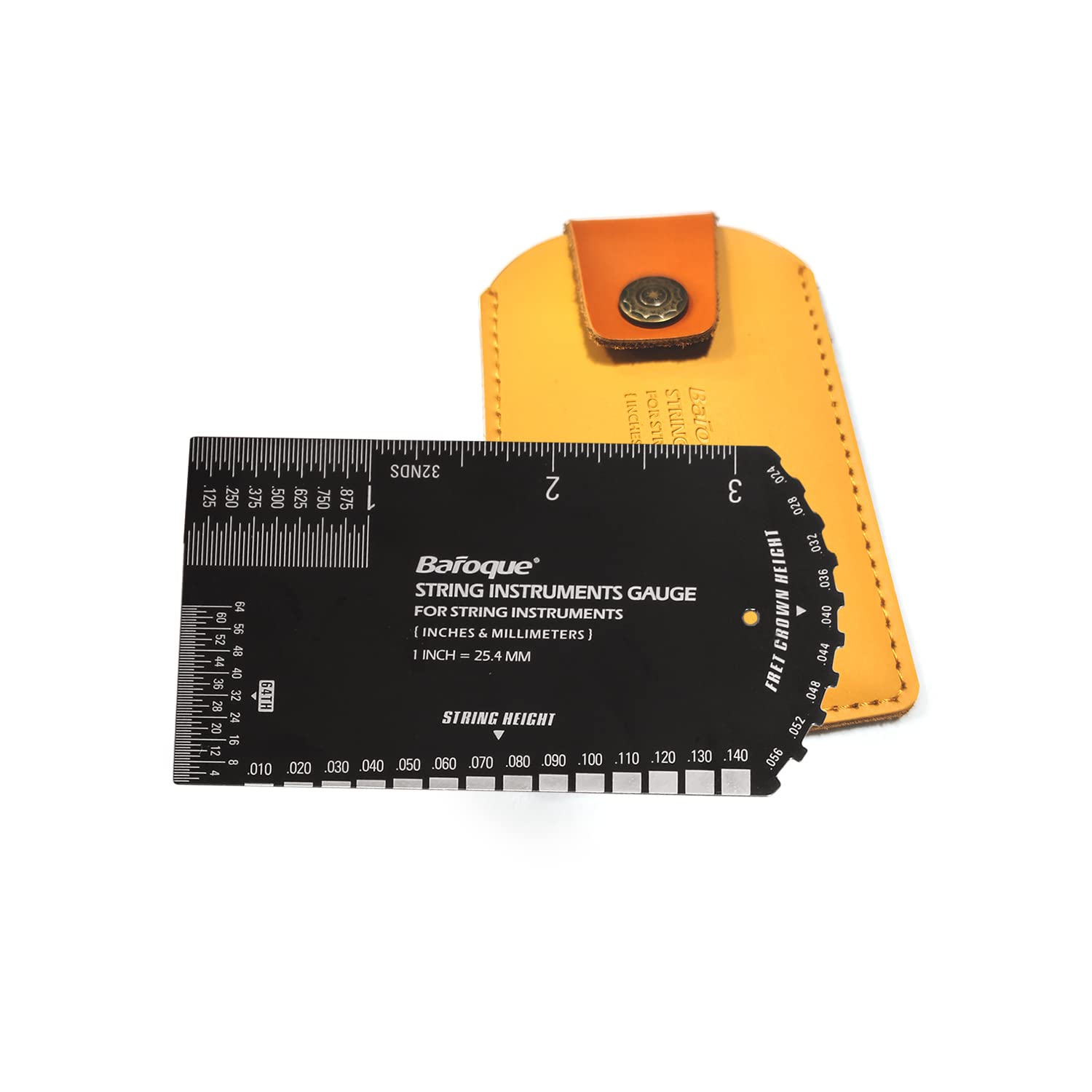 New Guitar Ruler String Action Ruler Gauge Tool, Fret Rocker Luthier Tool Guitarist Gift, Guitar Set Up Tool Kit For Electric Ba