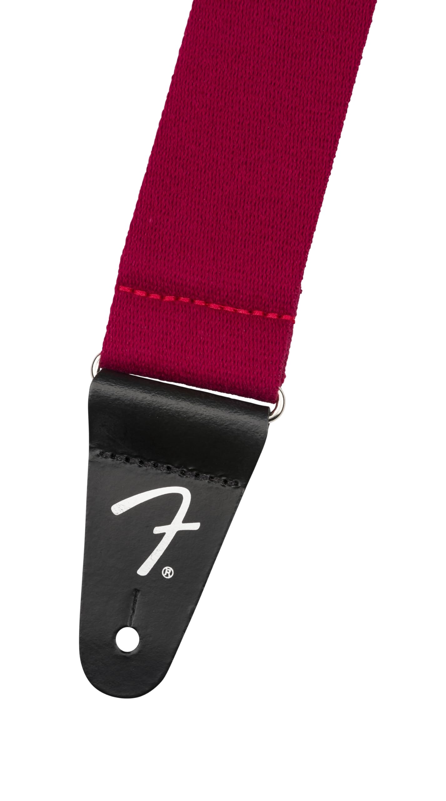 Fender SuperSoft Series Guitar Strap, Adjustable from 34'' to 58'', Leather Ends, Maroon