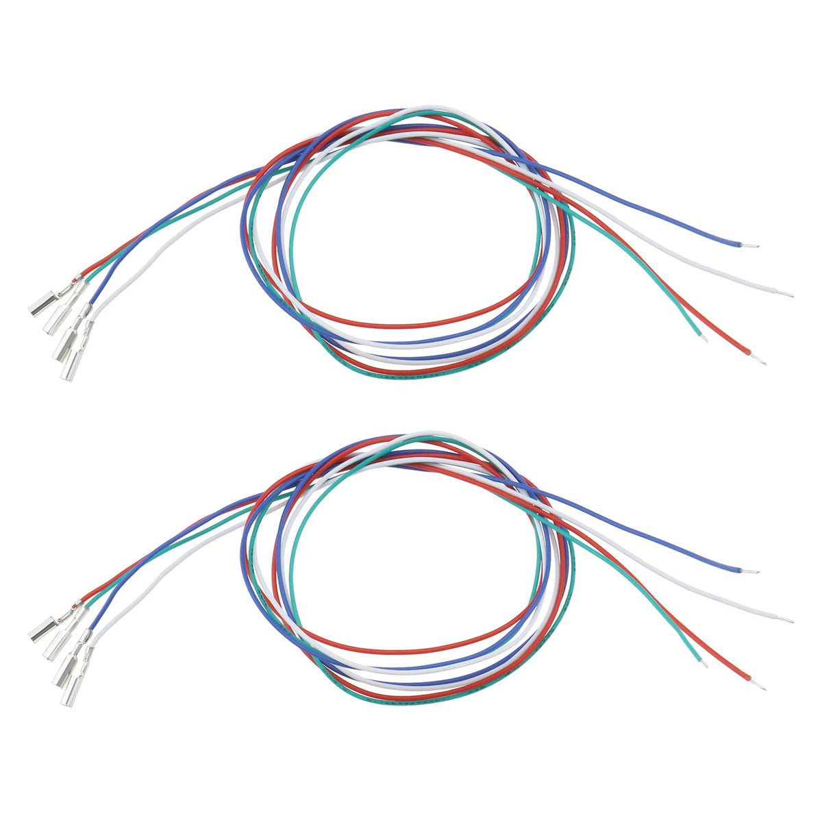Emagtech 2 Sets(8Pcs) Cartridge Phono Cable Leads Header Wires For Turntable Phono Headshell Replacement Accessories 35Mm Length