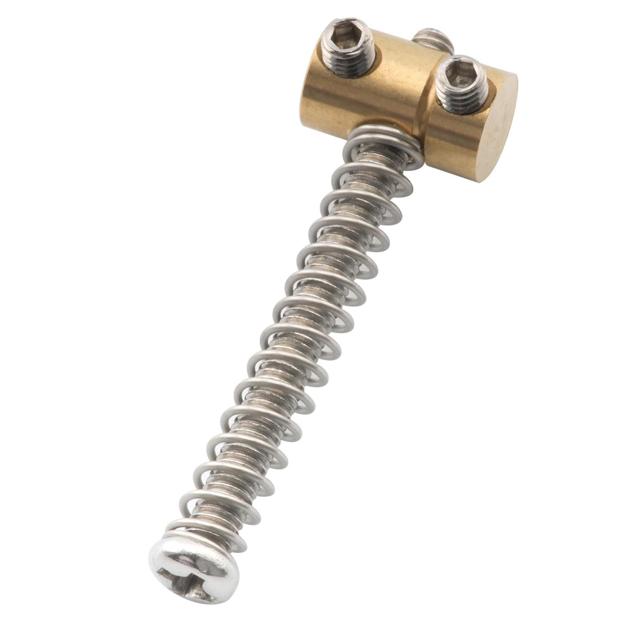 Musiclily Pro 10.8mm Small Barrel Steel Saddles Round Bridge Saddles for Fender Squier Telecaster Tele Style Electric Guitar, Or