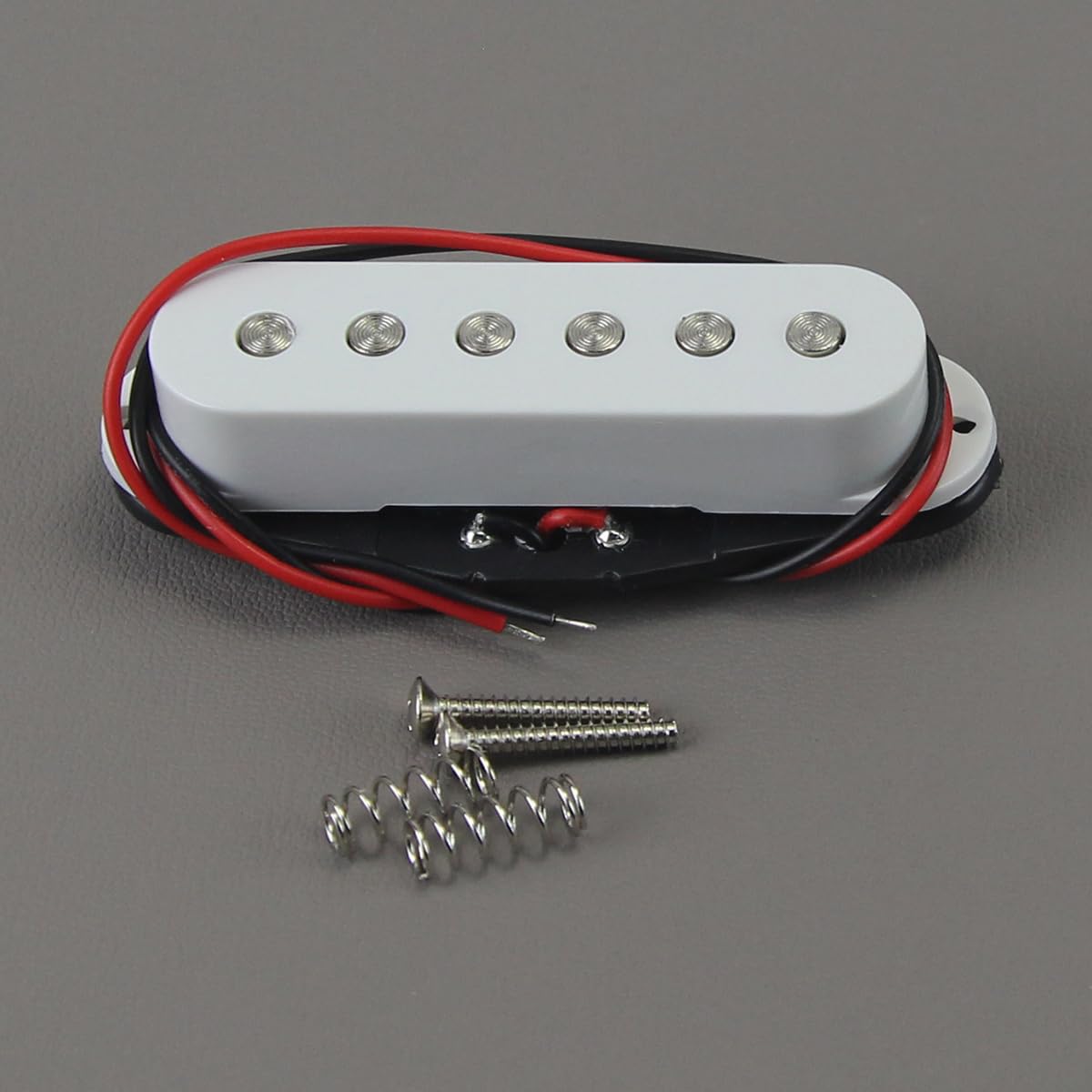 FLEOR Single Coil Pickup Ceramic White Neck Pickup Fit ST Style Electric Guitar