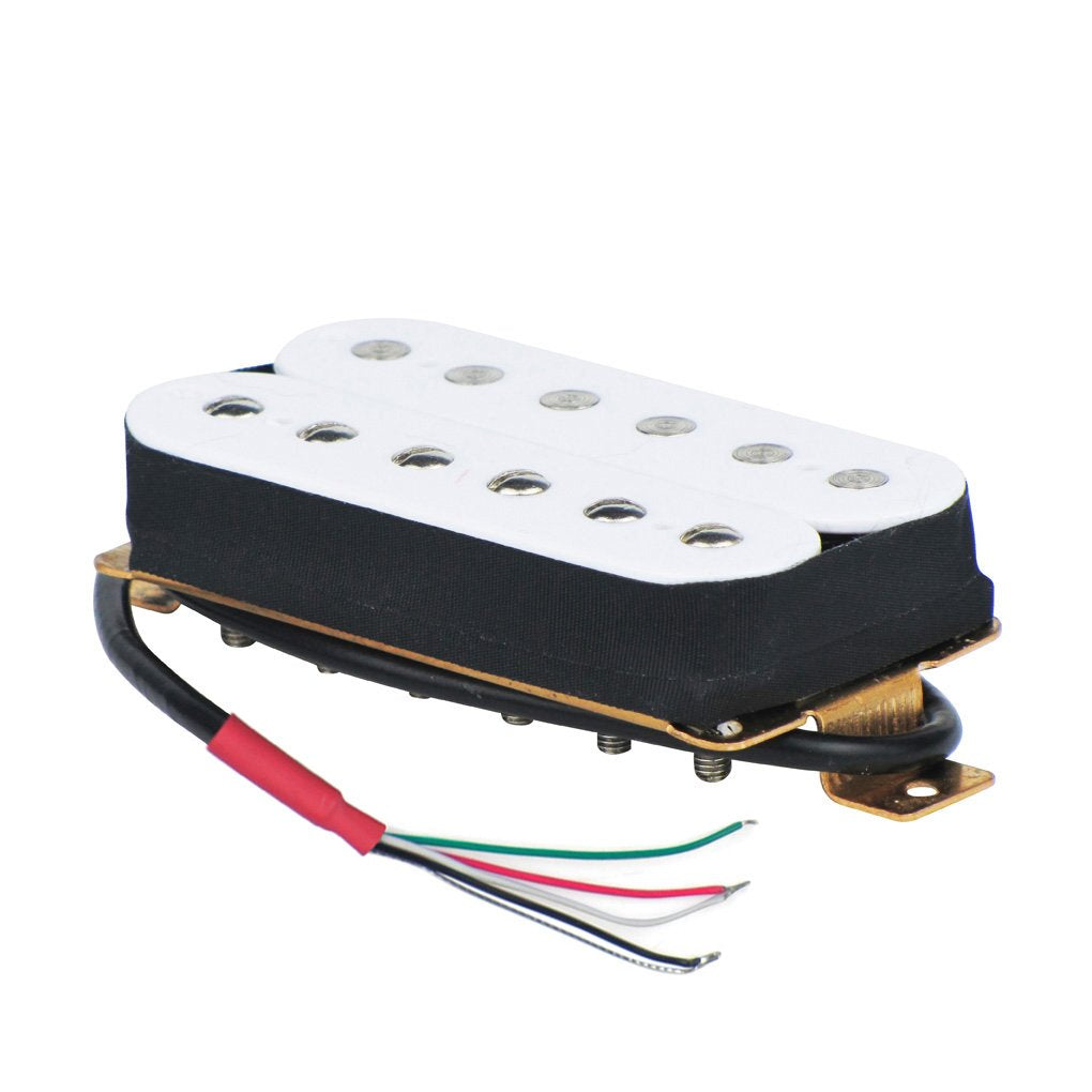 FLEOR Electric Guitar Humbucker Pickups Ceramic Double Coil Guitar Bridge Pickup & Neck Pickups Set-White