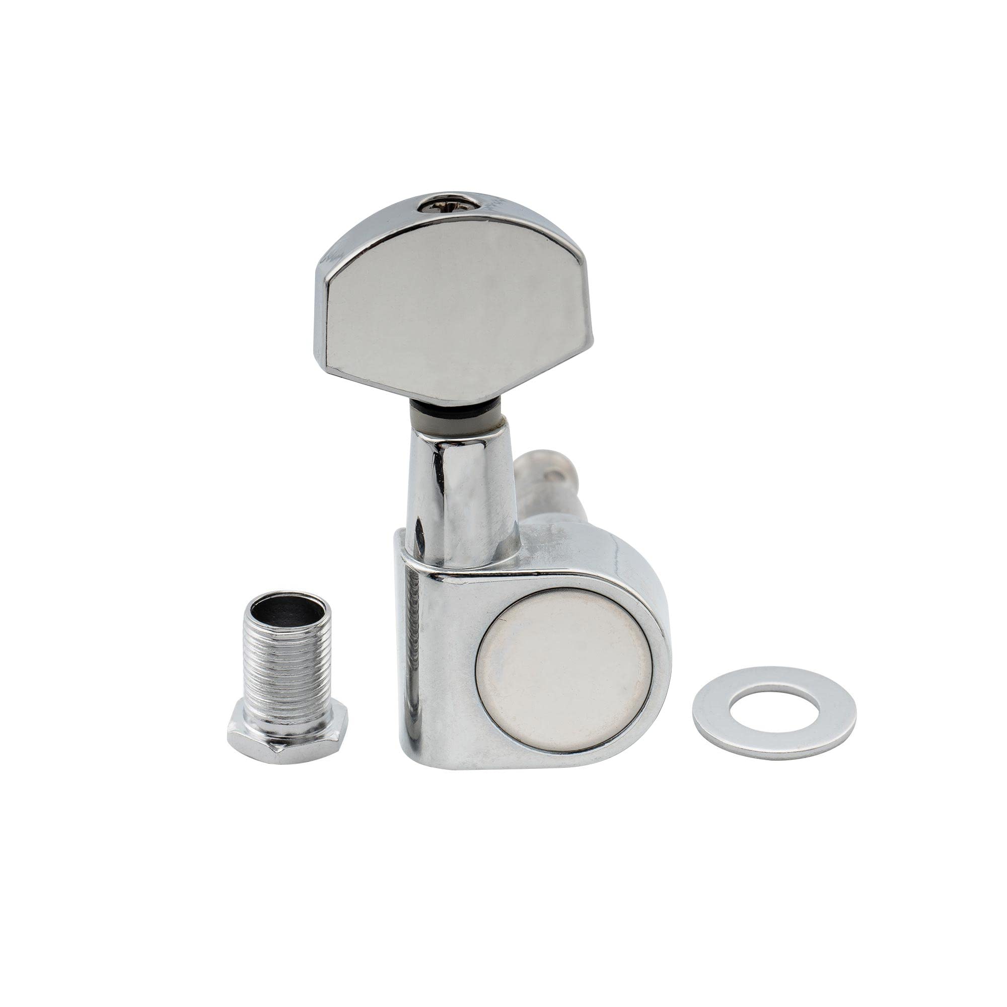 Musiclily Pro 6 inline Sealed 2-Pins Guitar Tuners Tuning Pegs Keys Machine Heads Set for Fender Squier Strat Electric Guitar, C