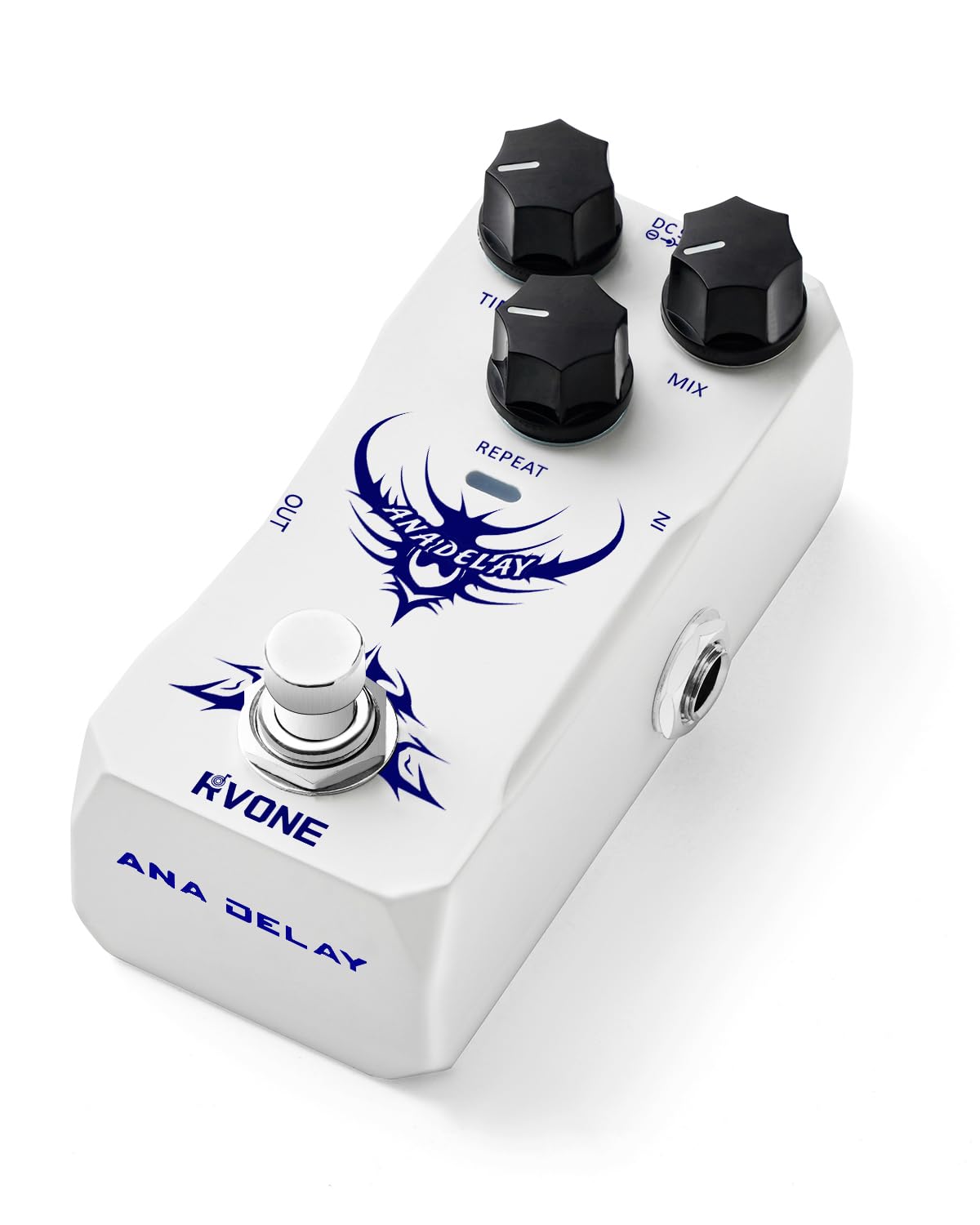 RVONE Analog Delay Guitar Pedal for Electric Guitar, Vintage-Style Guitar Effects Pedal with Warm Echo, Electric Guitar Pedal Tr