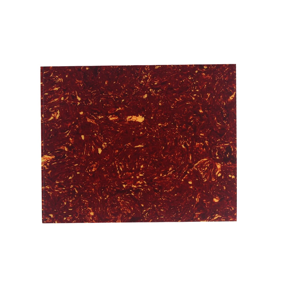 FLEOR 20x17cm Acoustic Pickguard Blank Material Self Adhesive Guitar Pick Guard Scratch Plate Sheet, Red Tortoise