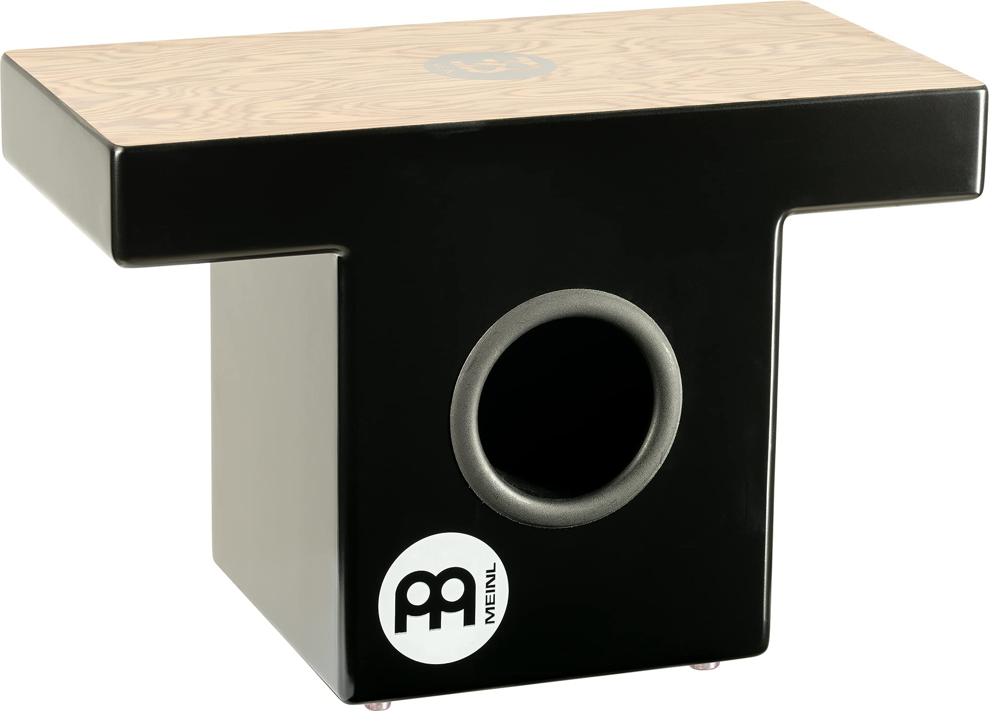 Meinl Slaptop Cajon Box Drum with Internal Snares and Forward Projecting Sound Ports - NOT MADE IN CHINA - Makah Burl Playing Su