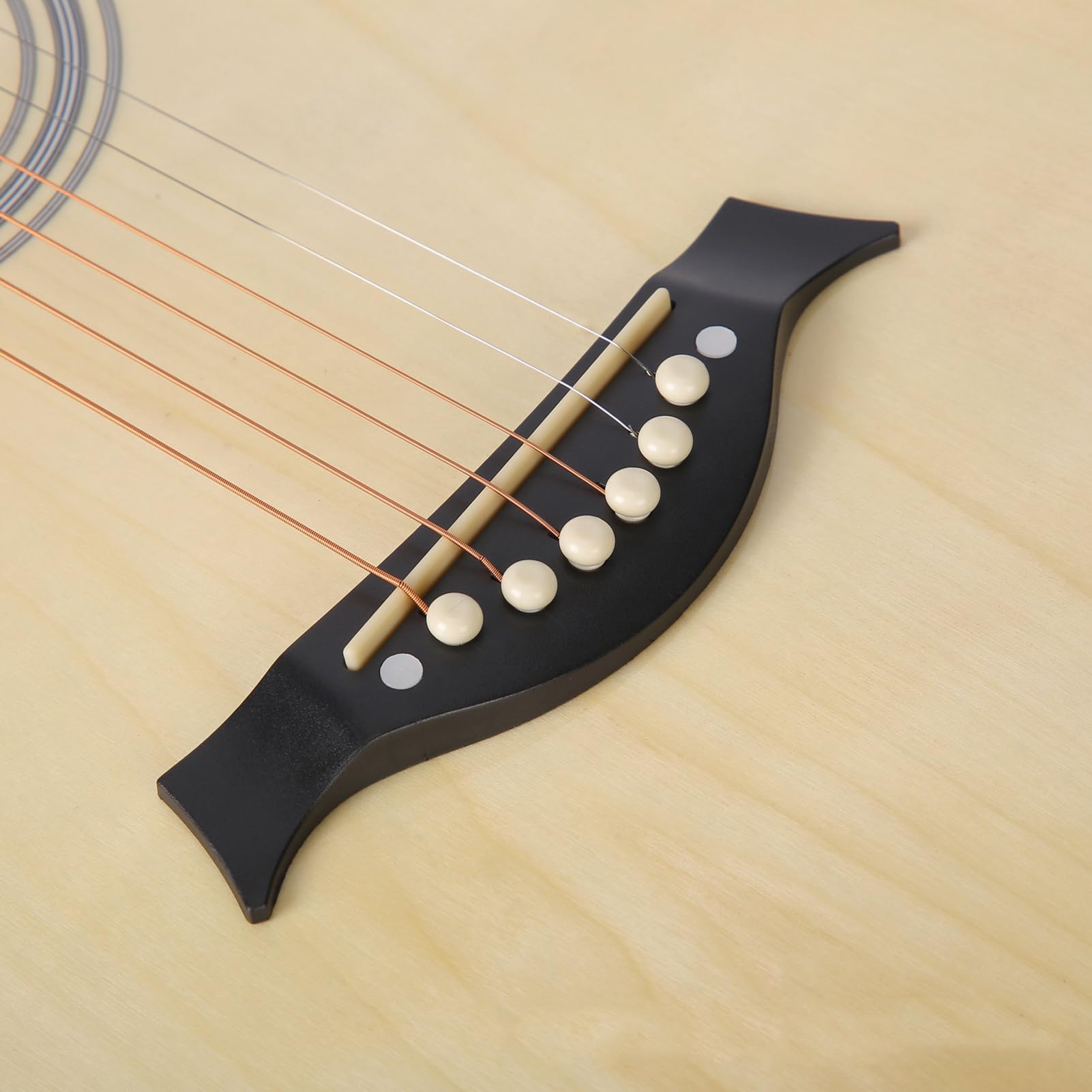 Jinlop Acoustic Guitar Bridge Pins & Guitar Pegs with Bridge Pin Puller Remover Guitar Pegs Parts Replacement Tool-White