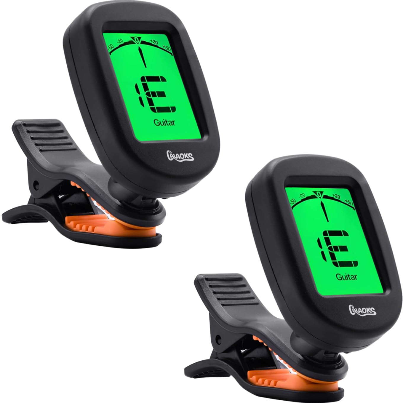 Guitar Tuner Clip on 2Pack-Accurate Chromatic,Acoustic Guitar Bass Violin Ukulele Tuner