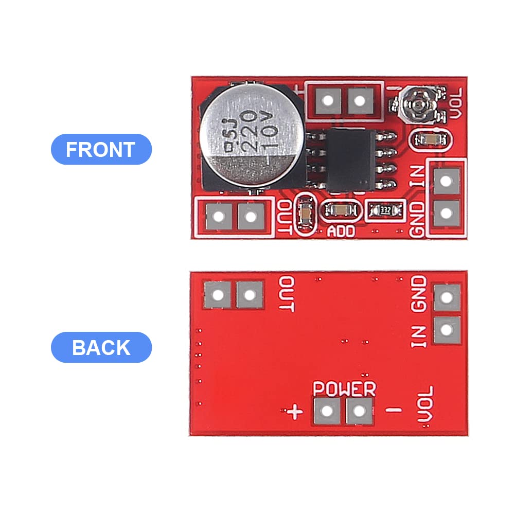 DWEII DC 5V-12V Micro Electret Amplifier MIC Condenser Mini Microphone Amplifier Board 3PCS