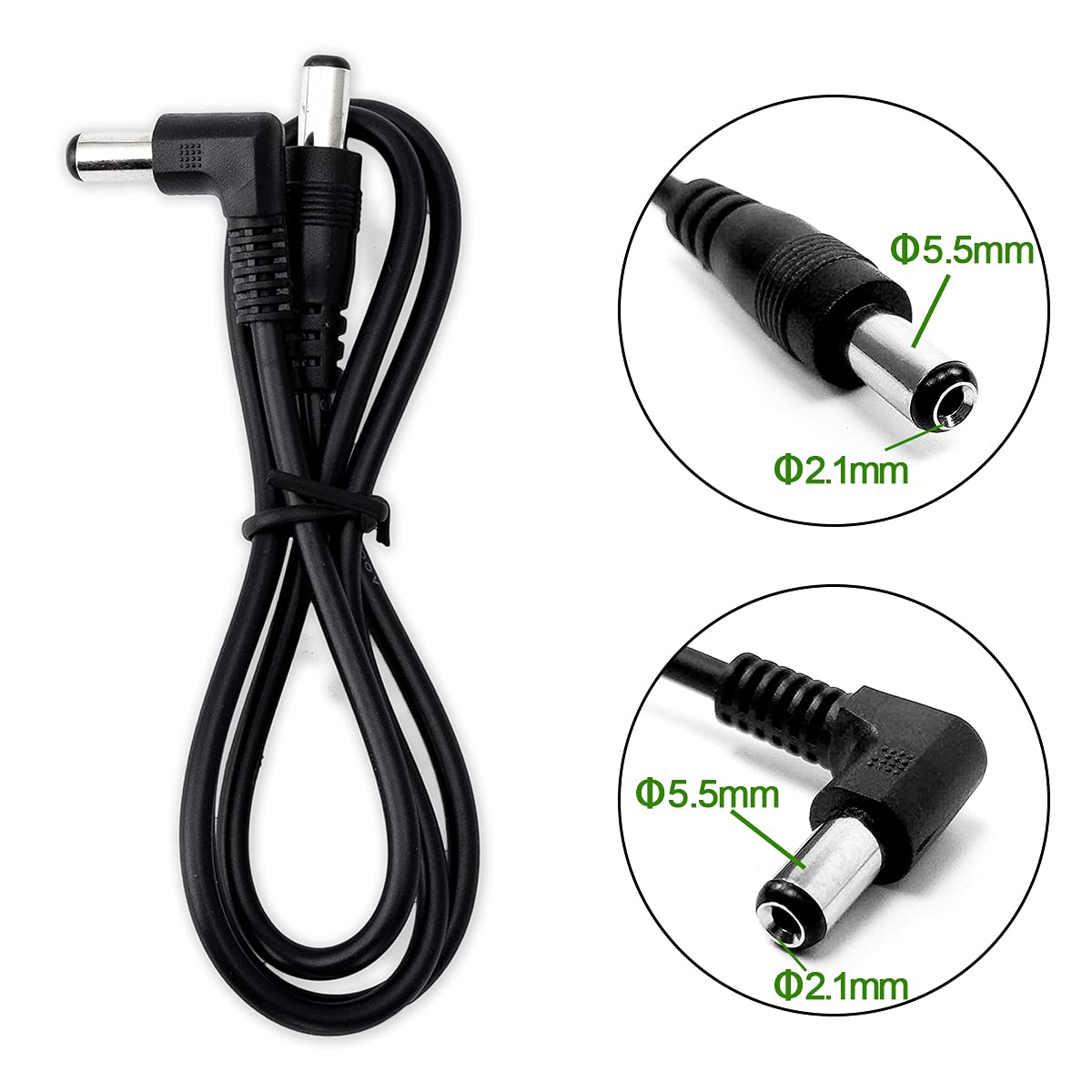 Musiclily Pro Guitar Effect Pedal Power Supply Cable (Set of 5)