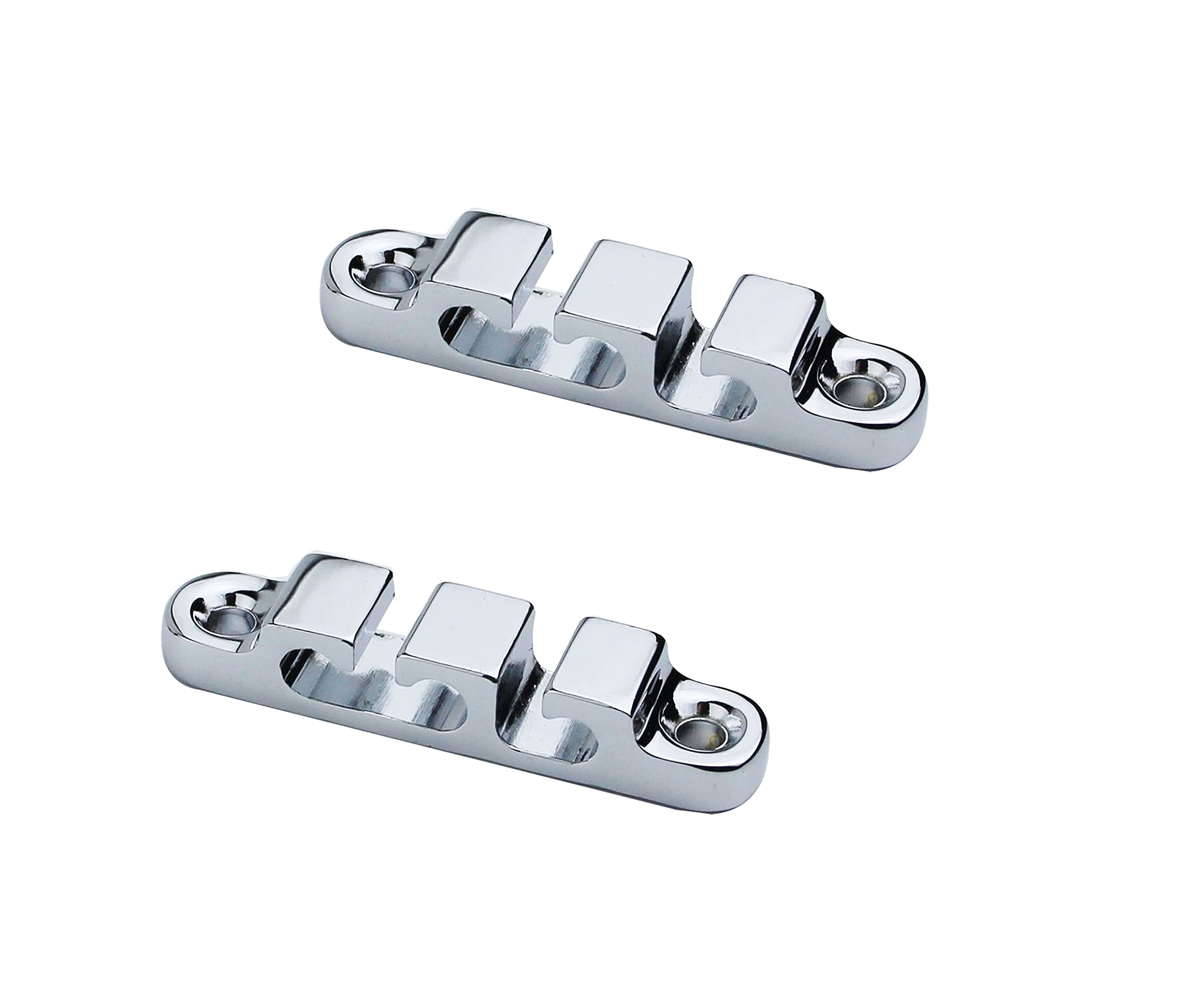 Guyker 2Pcs 3-String Retainer/String Guide For Electric Bass Head Retainer String Tree String Buckle Guide Groove Bass String Sr