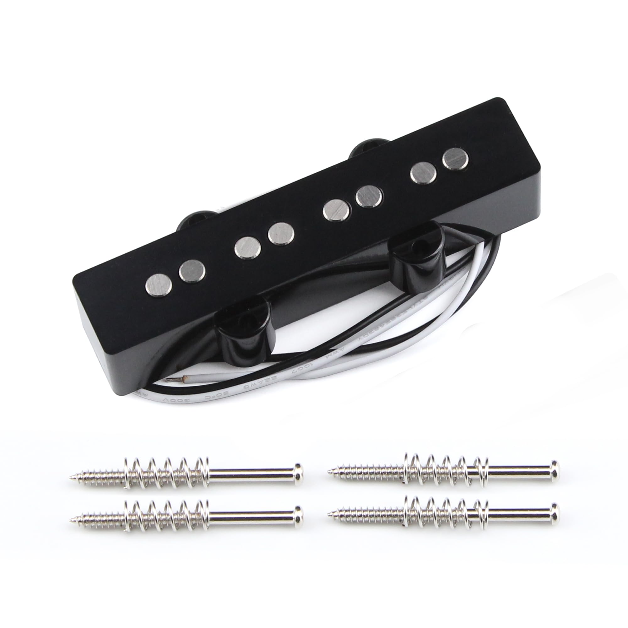 FLEOR Alnico 5 Open Style J Bass Pickup Neck Pickup Fit 4 String Electric Bass Guitar Part
