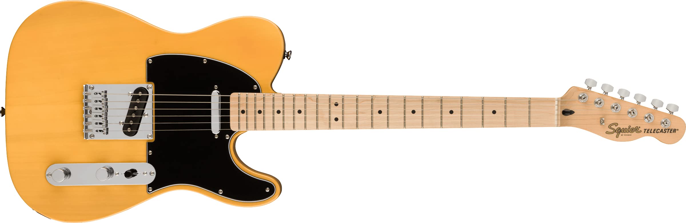 Squier Affinity Series Telecaster Electric Guitar, With 2-Year Warranty, Butterscotch Blonde, Maple Fingerboard