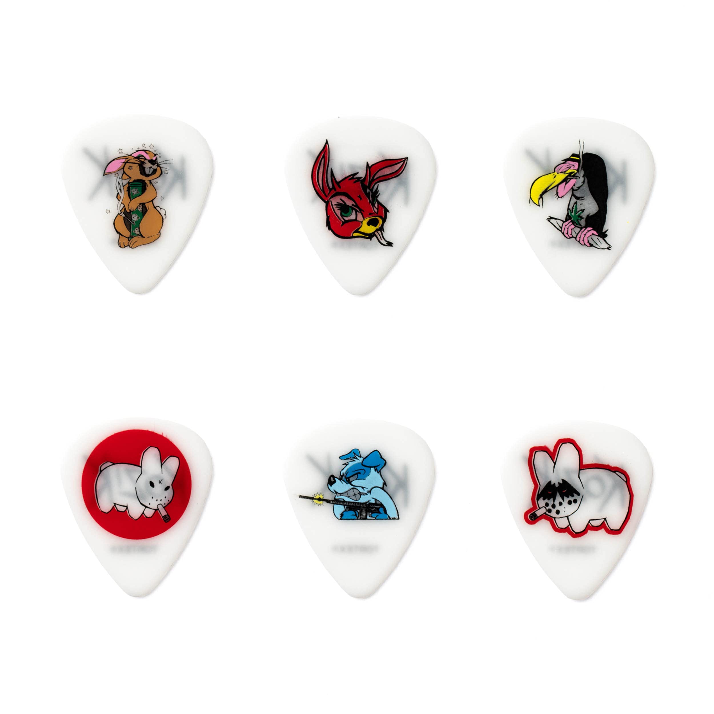 Dunlop BL109T.73 Frank Kozik Series 1 Pick Tin, Assorted, .73mm, 6 Picks/Tin
